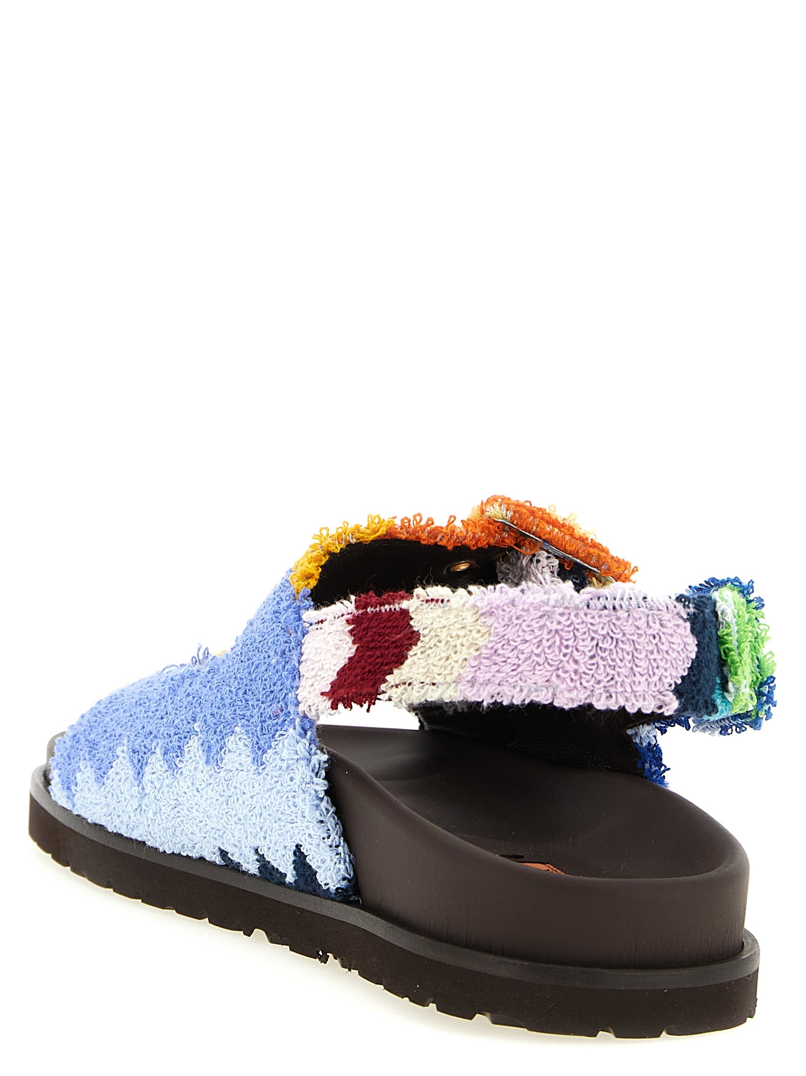 Missoni Multicolor Goatskin Flat Sandals Missoni