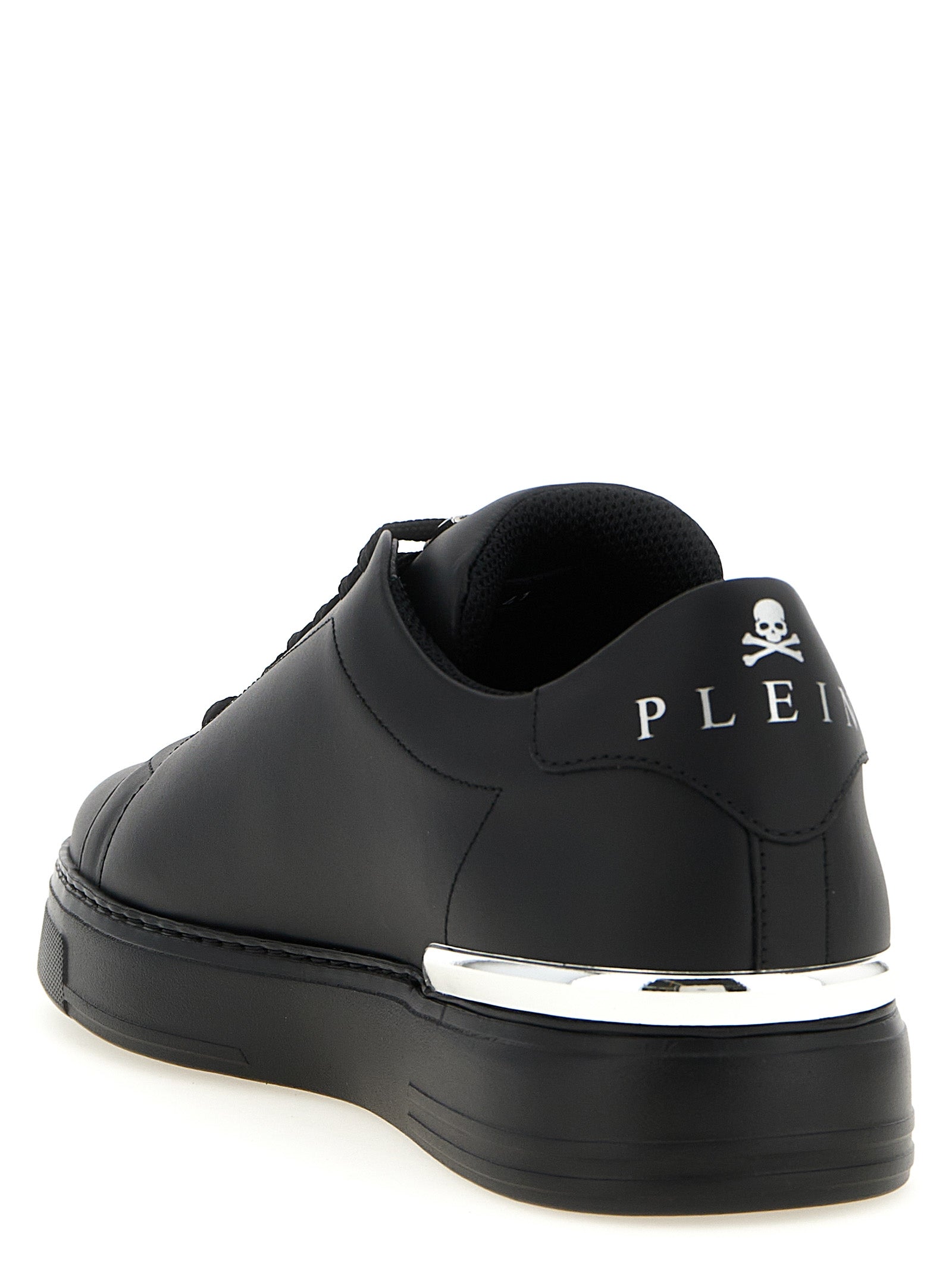 Philipp Plein Black Calfskin Low Top Sneakers Philipp Plein
