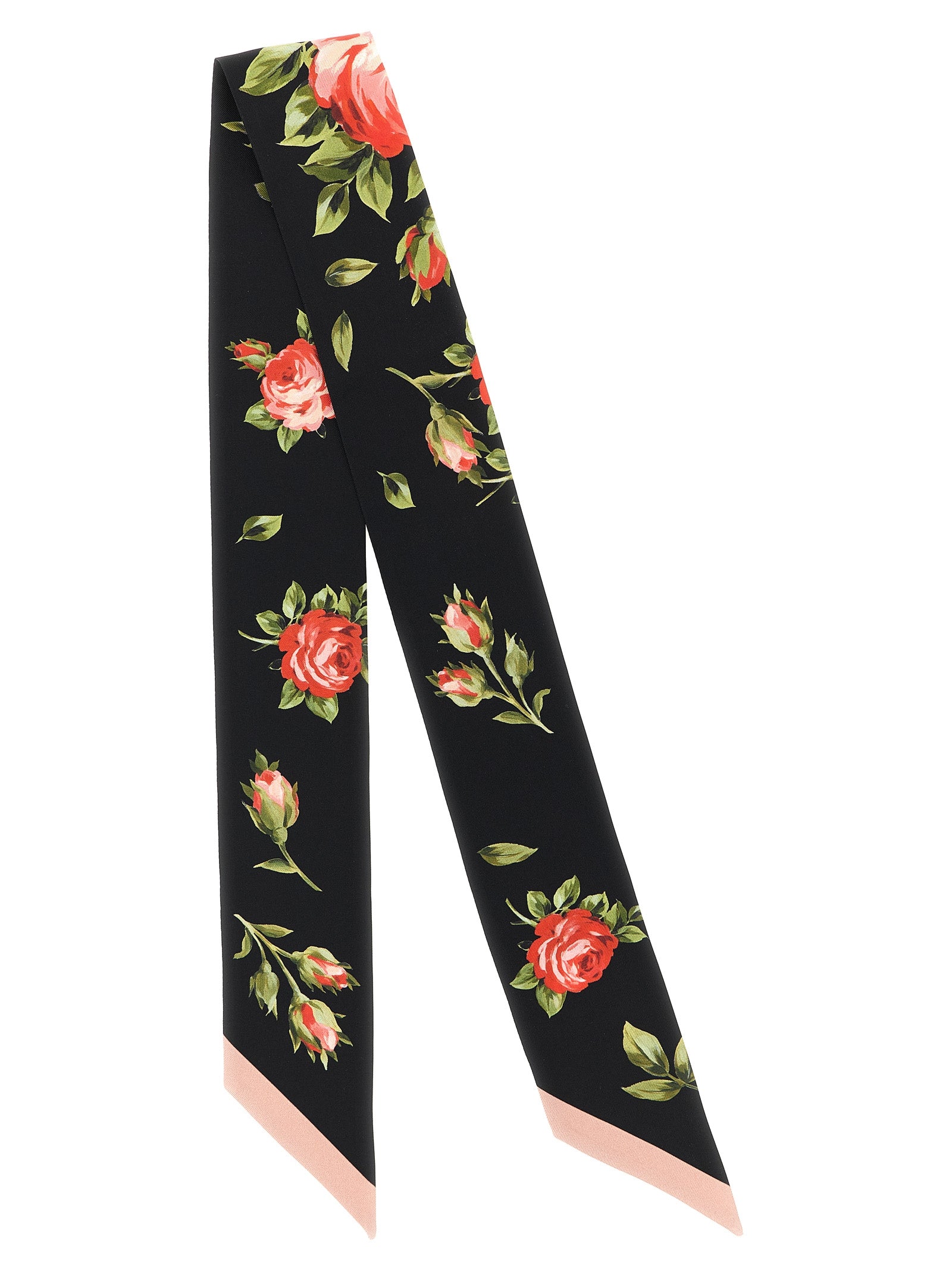 Dolce & Gabbana Black Silk Foulard Dolce & Gabbana