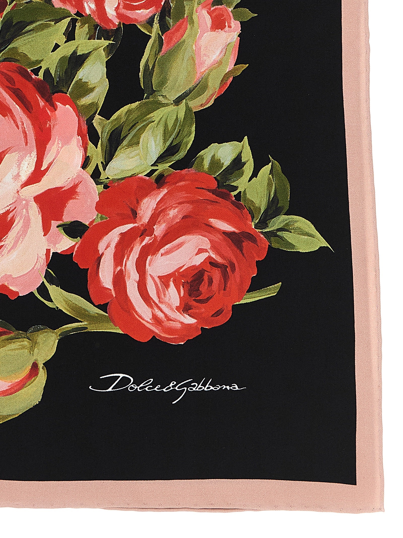 Dolce & Gabbana Black Silk Foulard Dolce & Gabbana