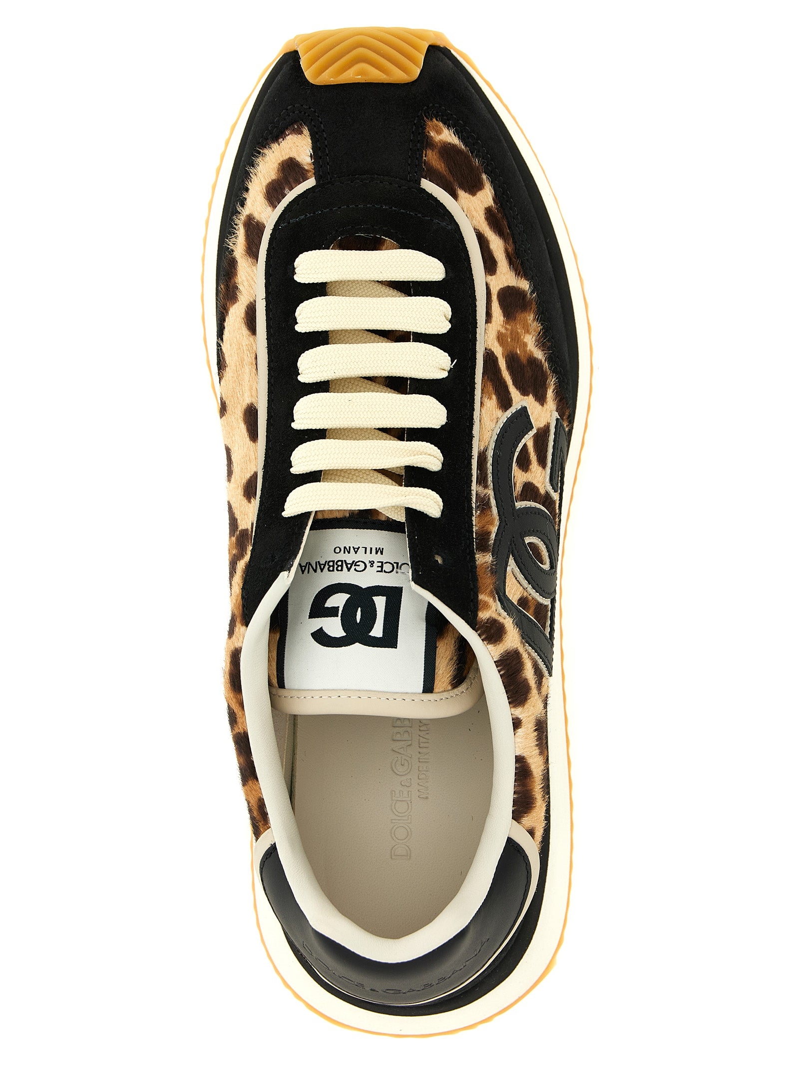 Dolce & Gabbana Multicolor Calfskin Low Top Sneakers Dolce & Gabbana