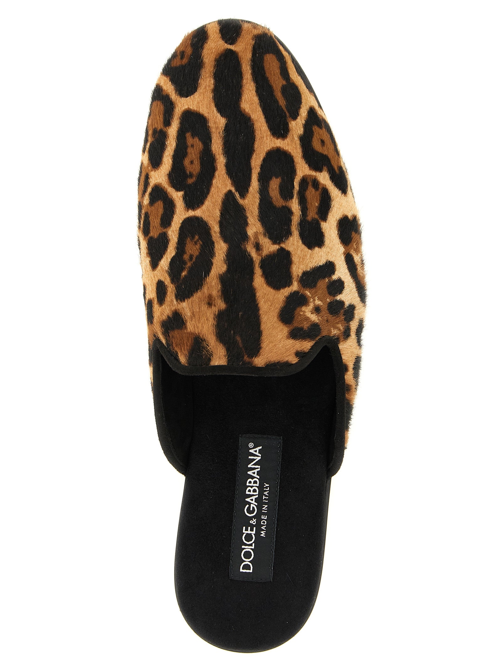 Dolce & Gabbana Brown Calfskin Flats Dolce & Gabbana