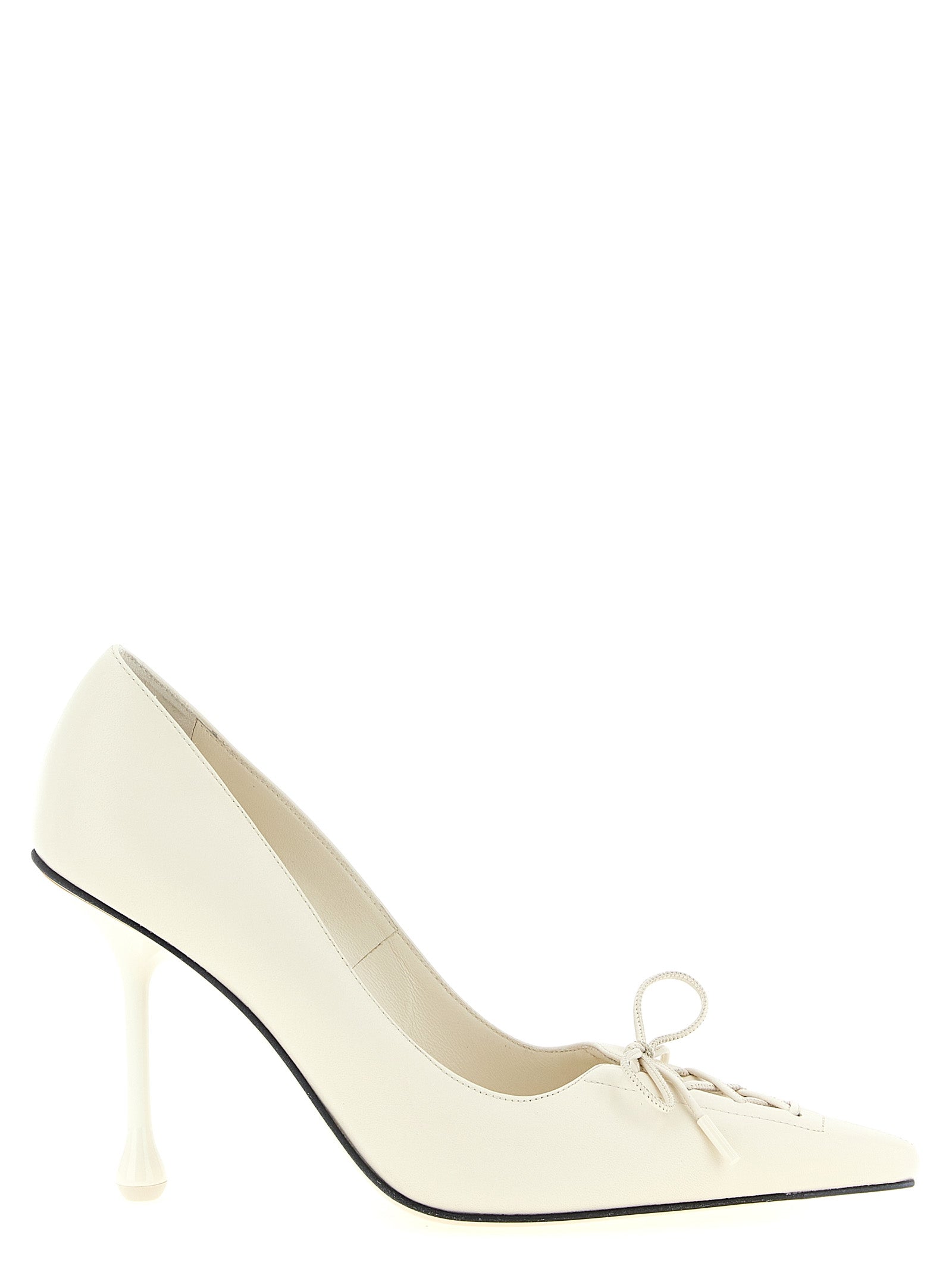 Jimmy Choo White Leather High Heel Pumps