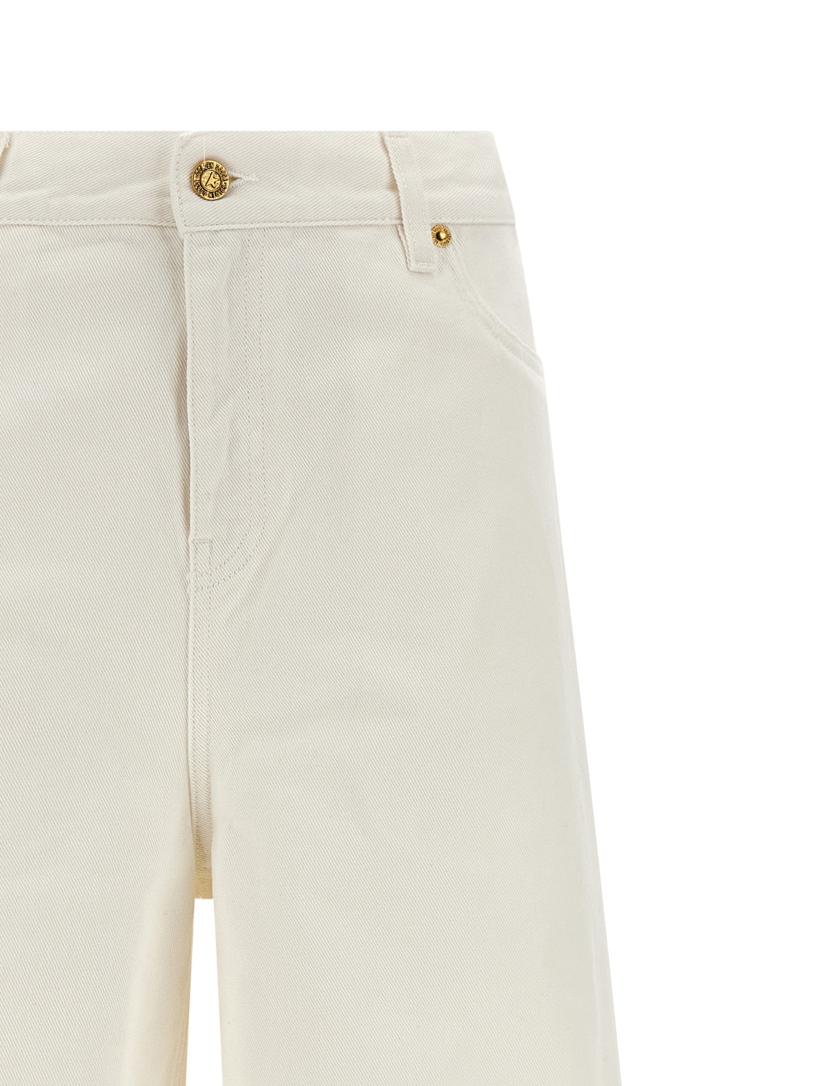 Golden Goose White Cotton Boyfriend Jeans Golden Goose