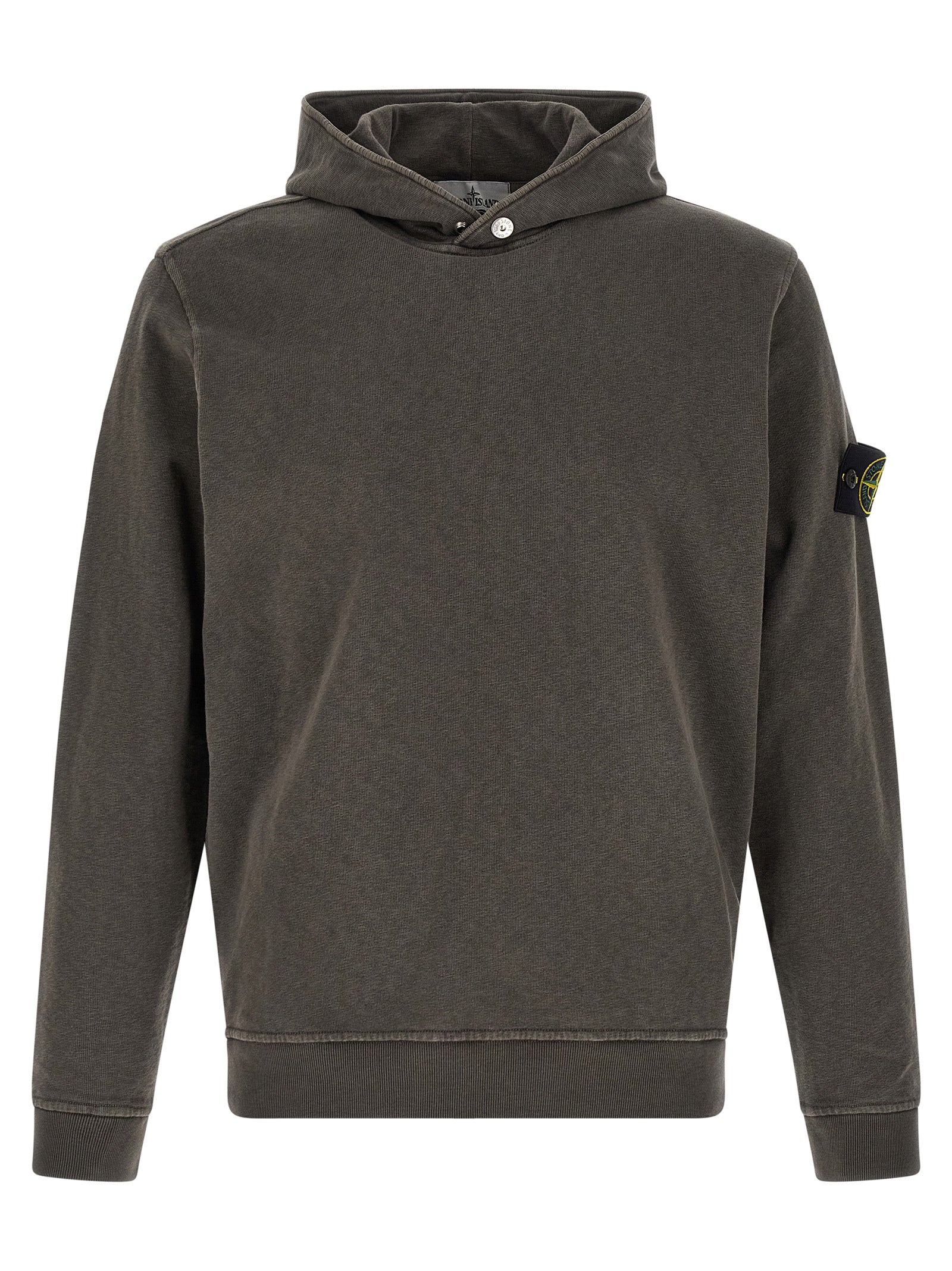 Stone Island Brown Cotton Sweatshirt Stone Island