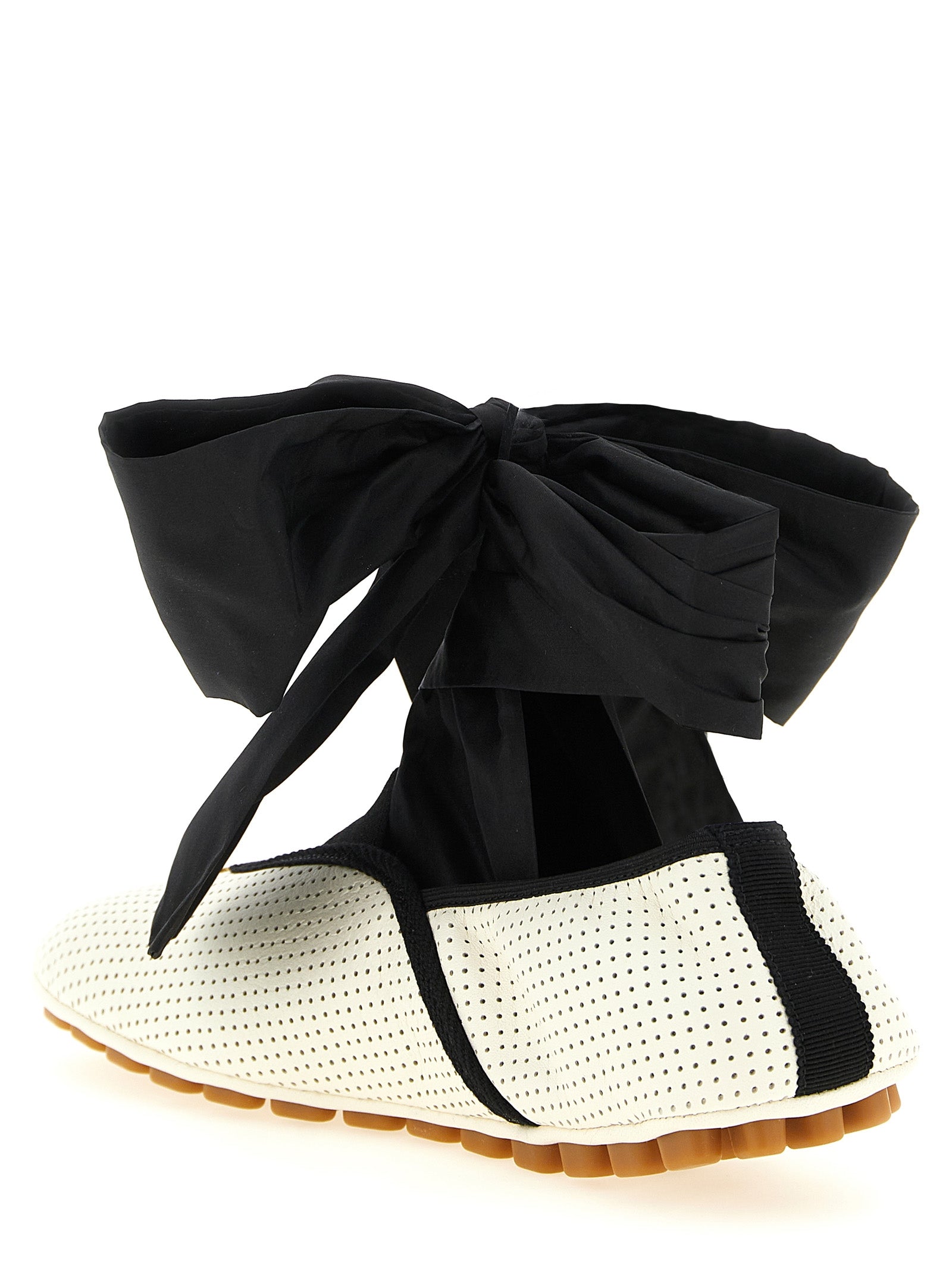 Valentino Garavani Bicolor Lamb Leather Ballet Flats Valentino Garavani