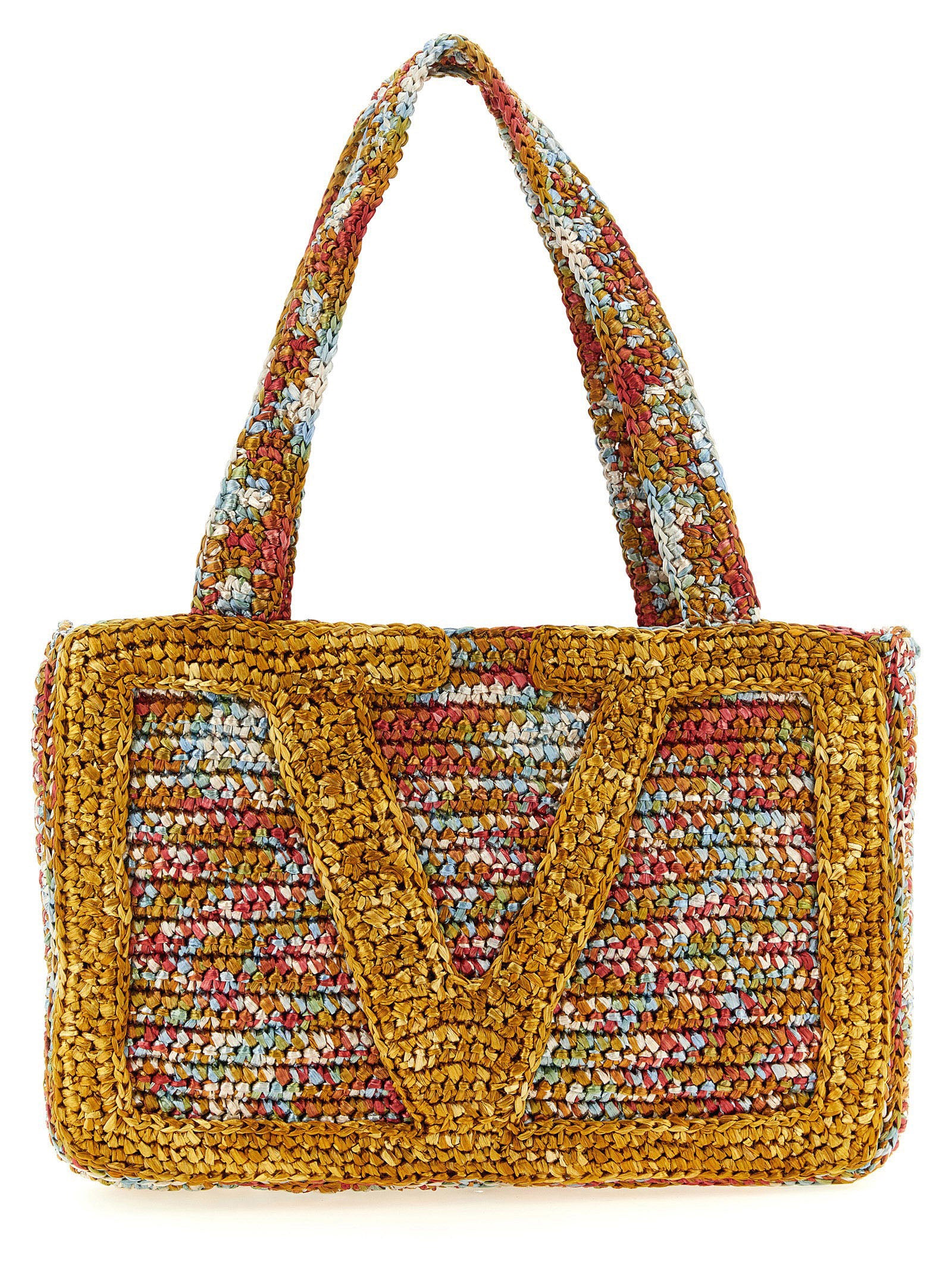 Valentino Garavani Multicolor Viscose Tote Bag Valentino Garavani