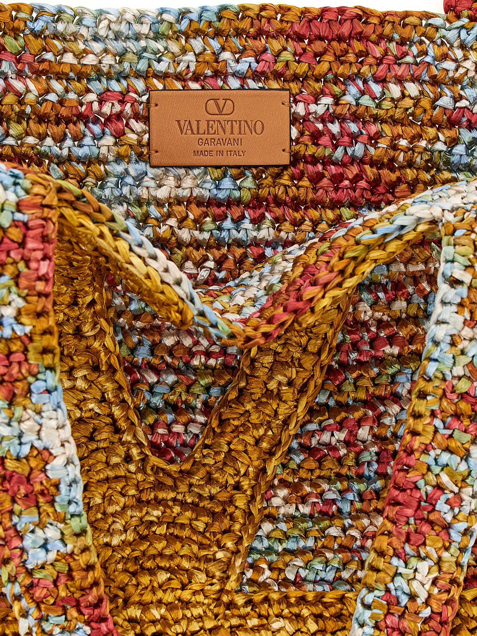 Valentino Garavani Multicolor Viscose Tote Bag Valentino Garavani