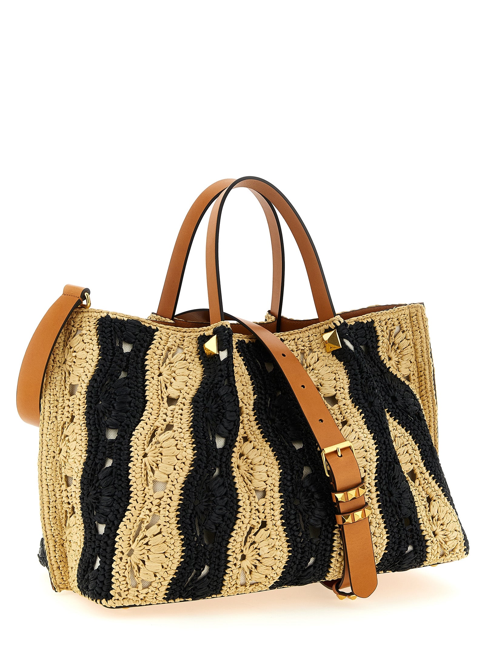 Valentino Garavani Beige Viscose Handbag Valentino Garavani