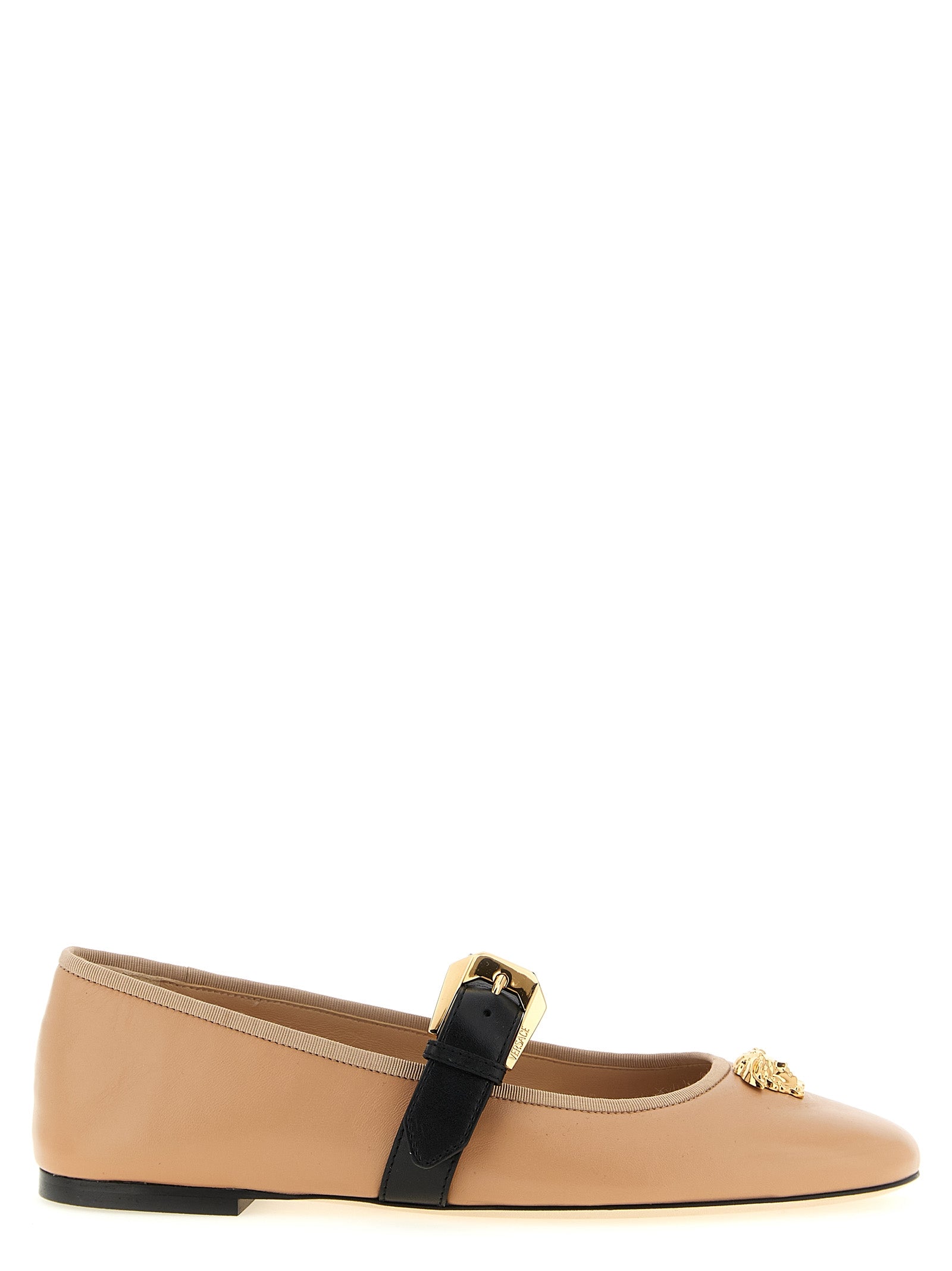 Versace Multicolor Lamb Leather Ballet Flats Versace