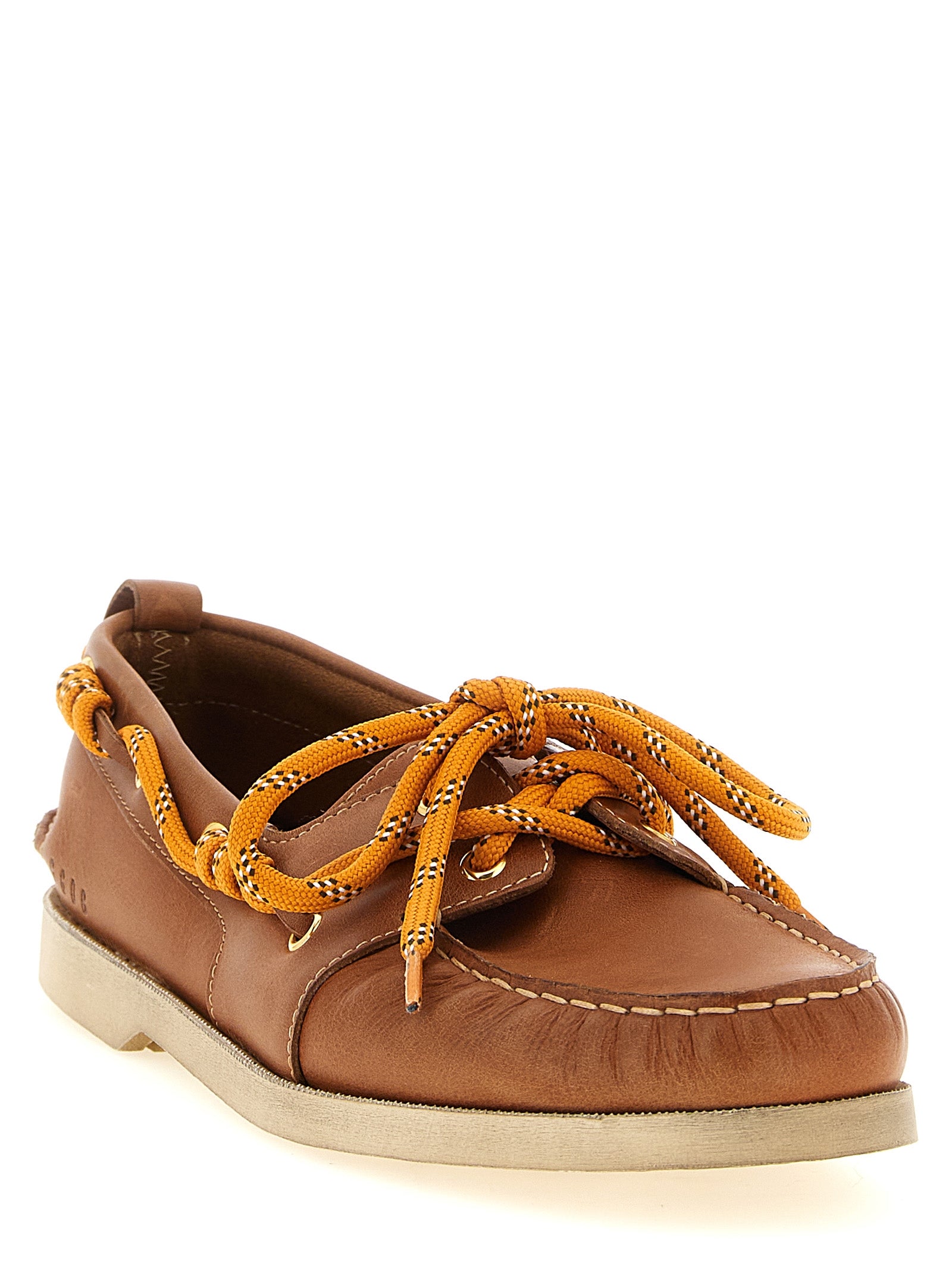 Golden Goose Brown Cowhide Slip-On Loafers Golden Goose