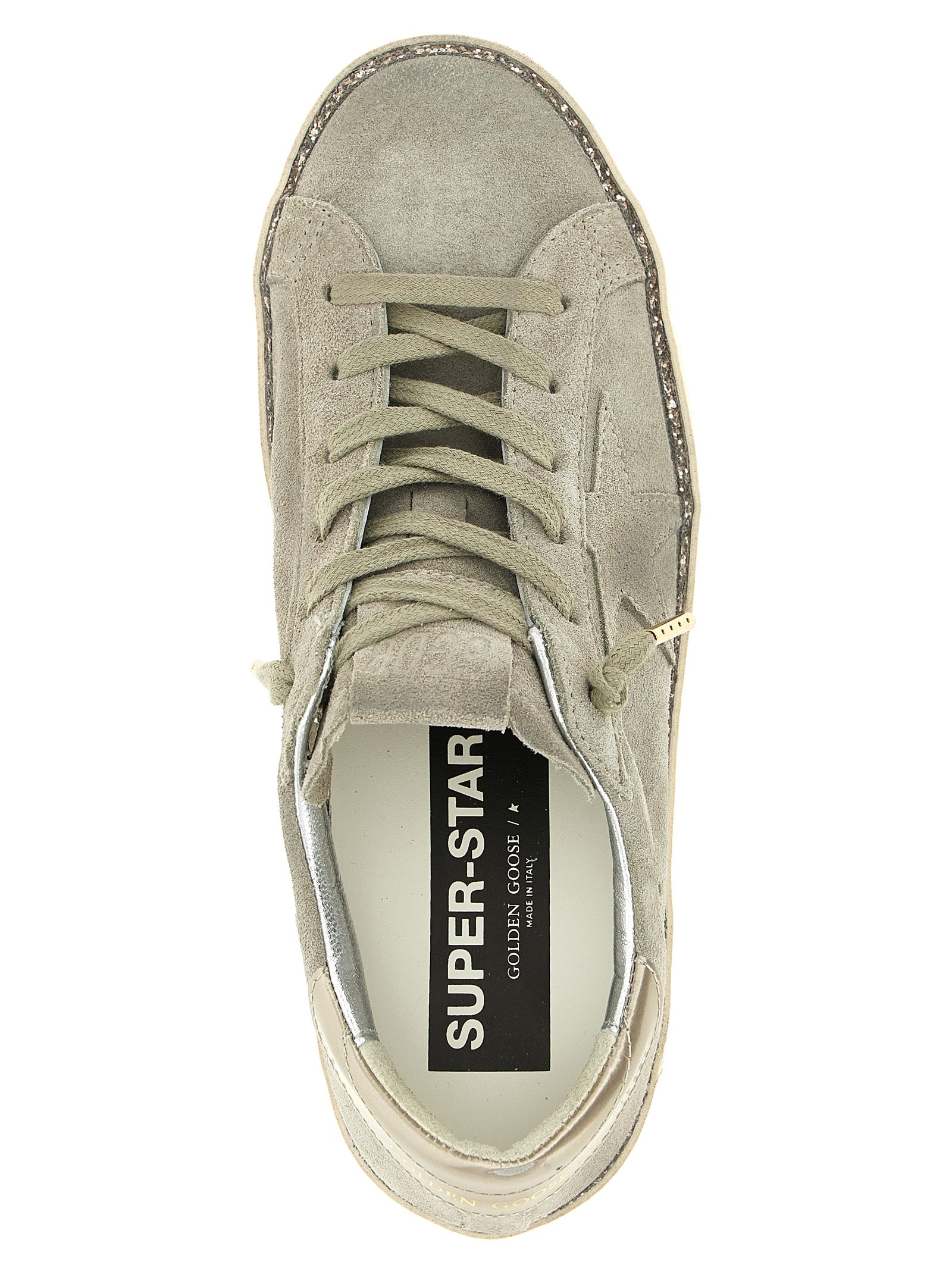 Golden Goose Gray Cowhide Low Top Sneakers Golden Goose