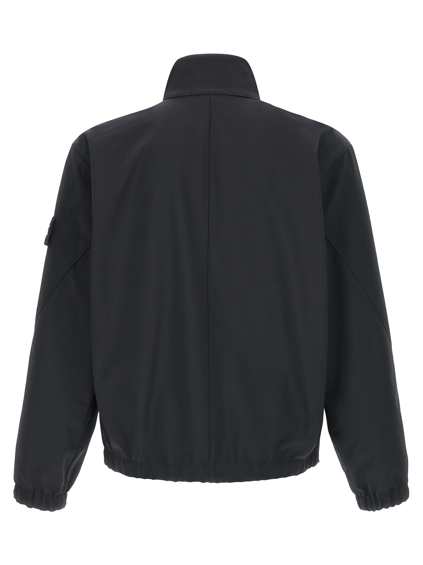 Stone Island Blue Polyester Shell Jacket Stone Island