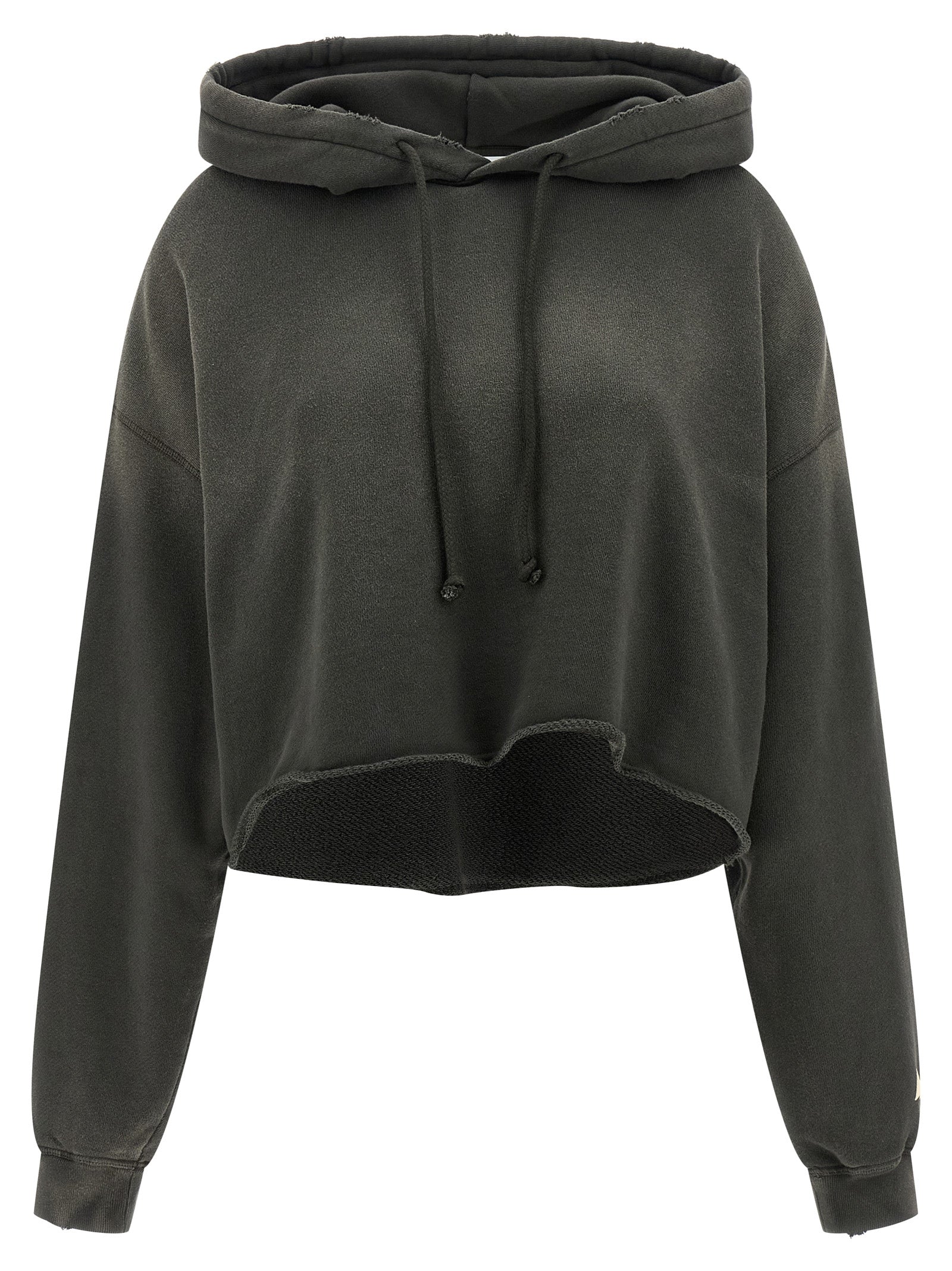 Golden Goose Gray Cotton Hoodie Golden Goose