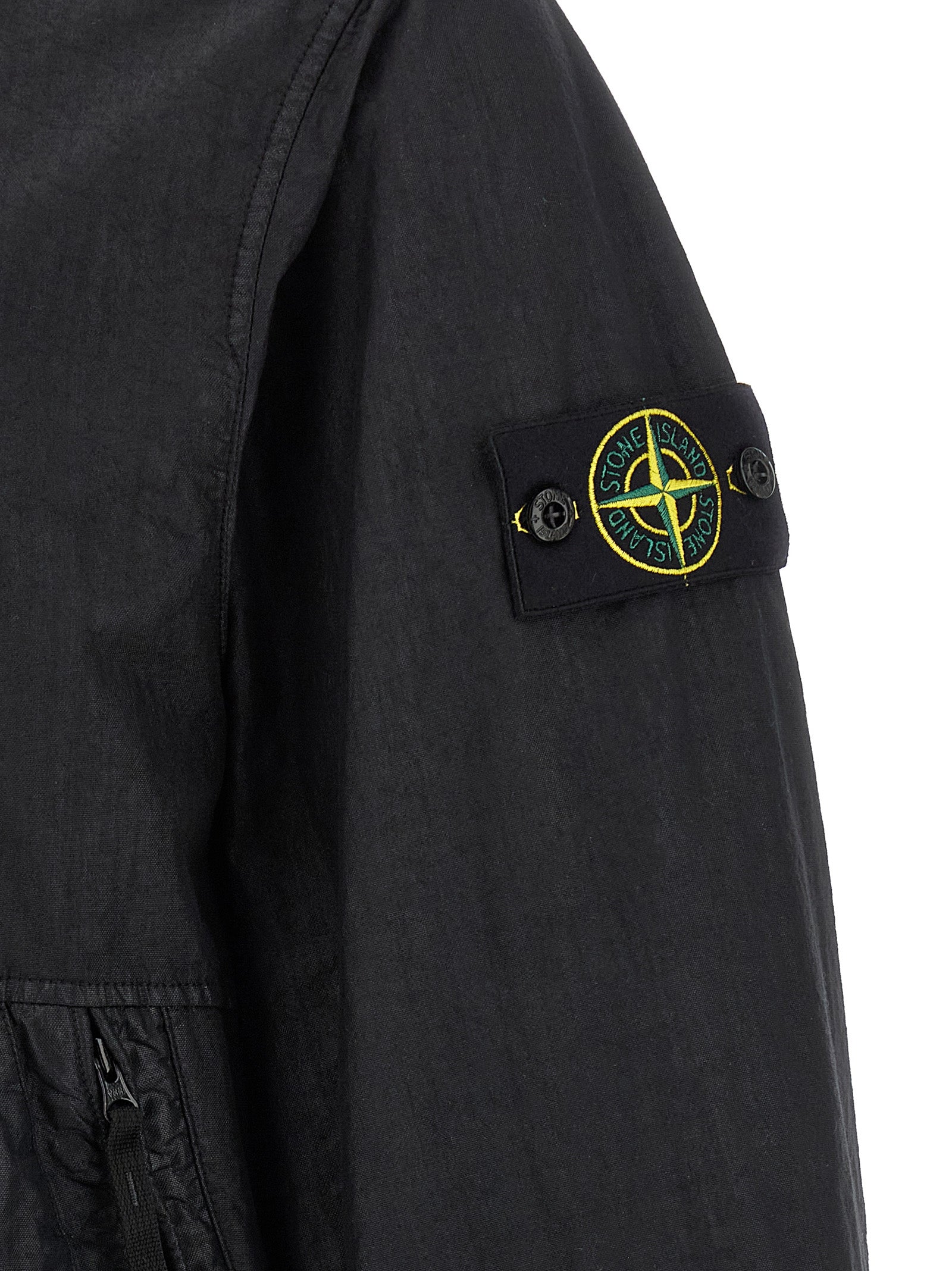 Stone Island Black Polyamide Shell Jacket Stone Island