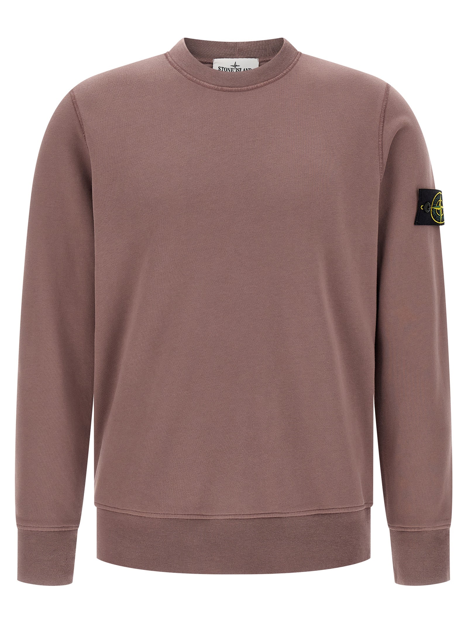 Stone Island Purple Cotton Sweatshirt Stone Island