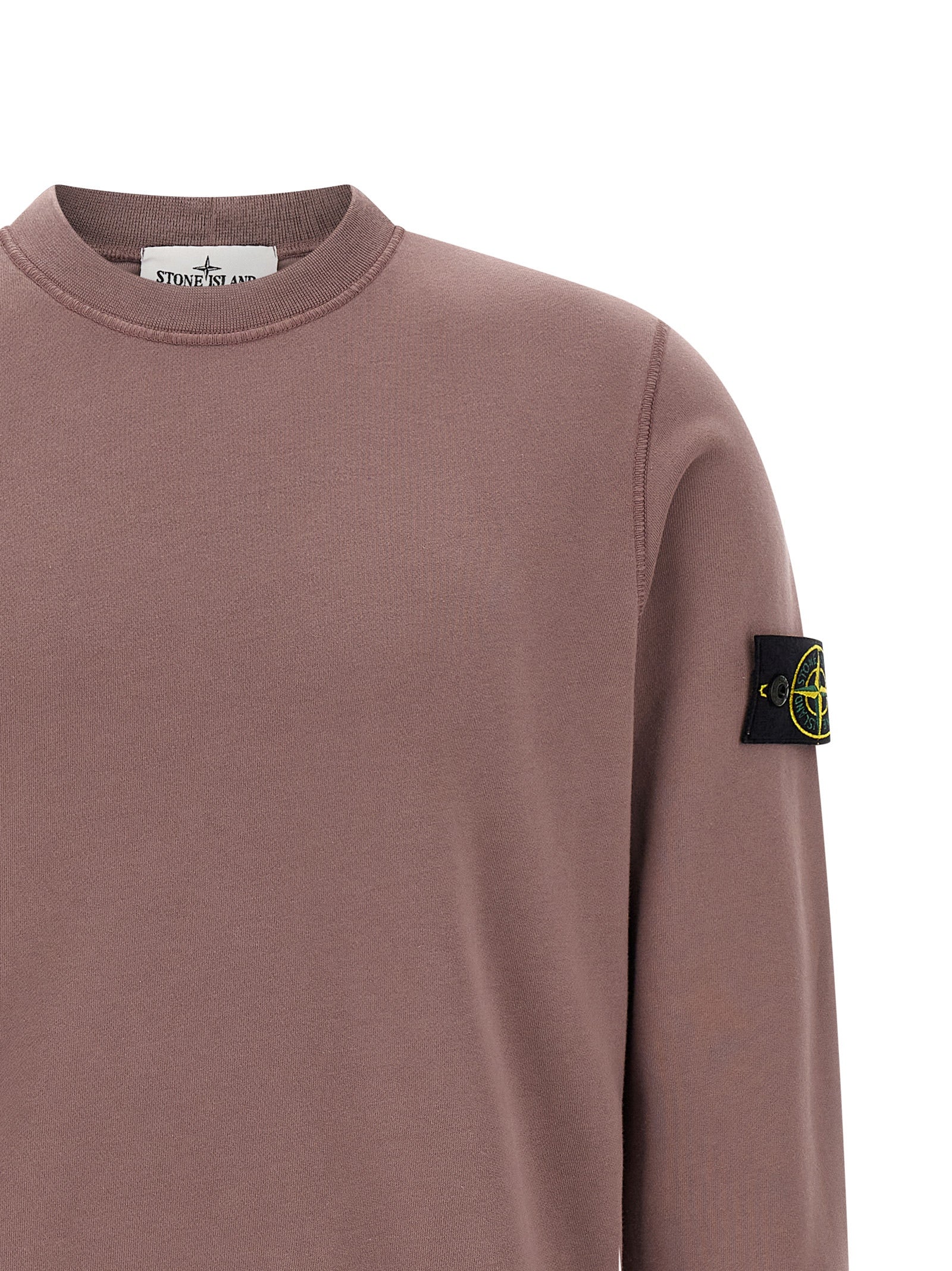 Stone Island Purple Cotton Sweatshirt Stone Island