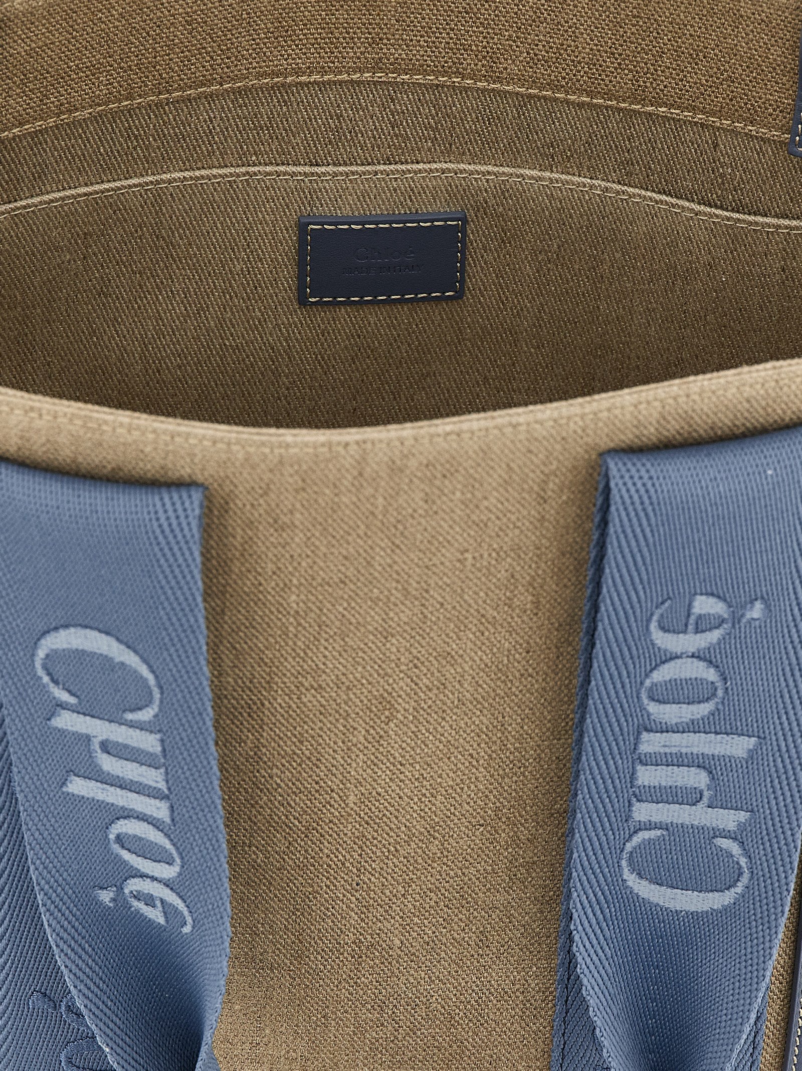 Chloé Blue Linen Tote Bag Chloé