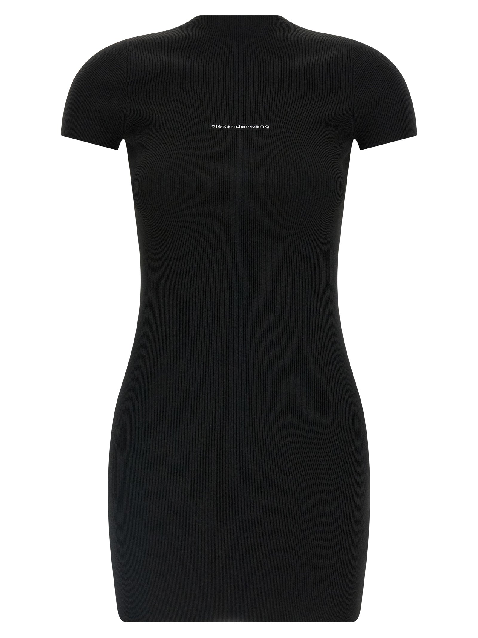 Alexander Wang Black Polyamide Short Dress Alexander Wang