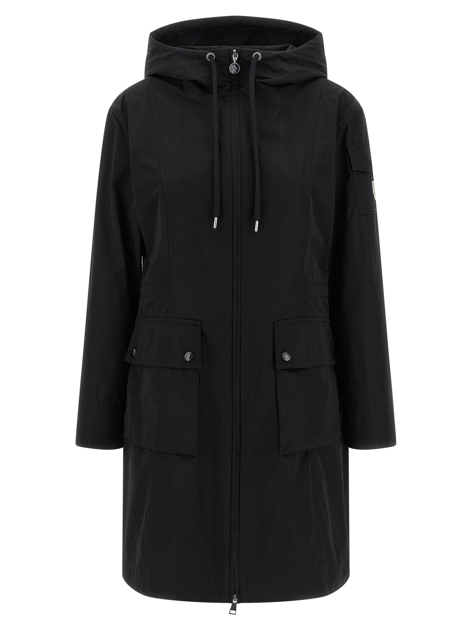 Moncler Black Polyester Parka Moncler