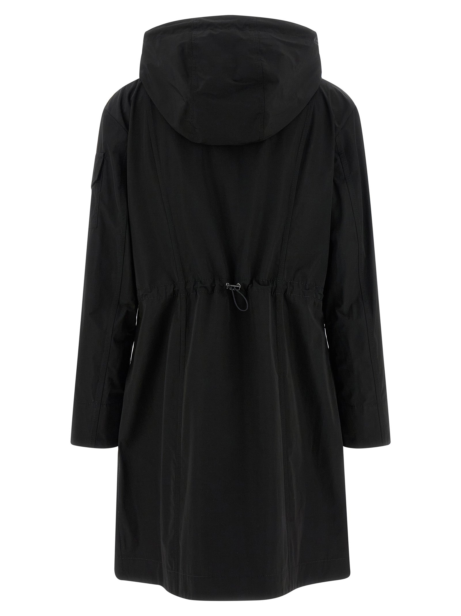 Moncler Black Polyester Parka Moncler