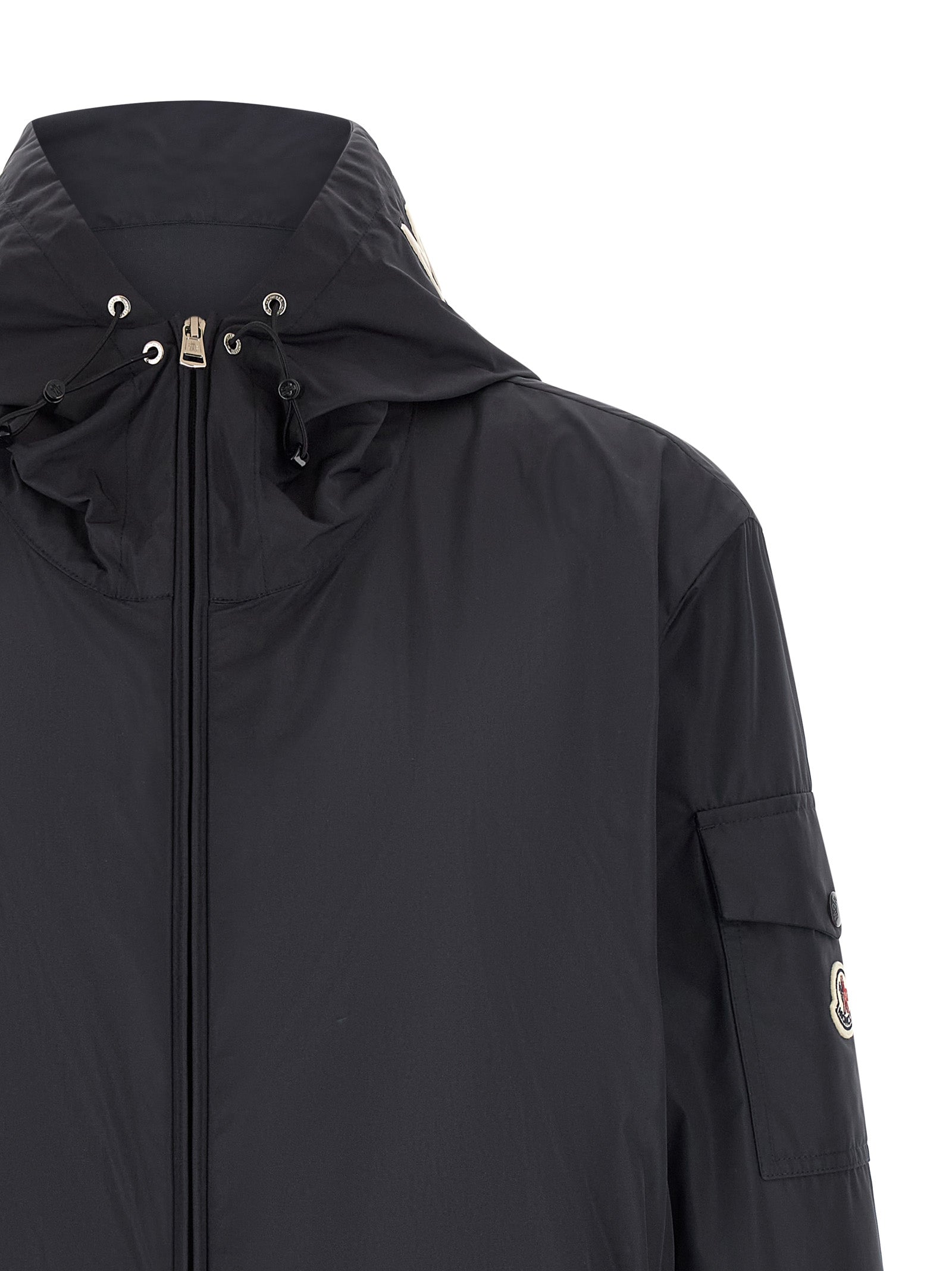 Moncler Blue Polyester Shell Jacket Moncler