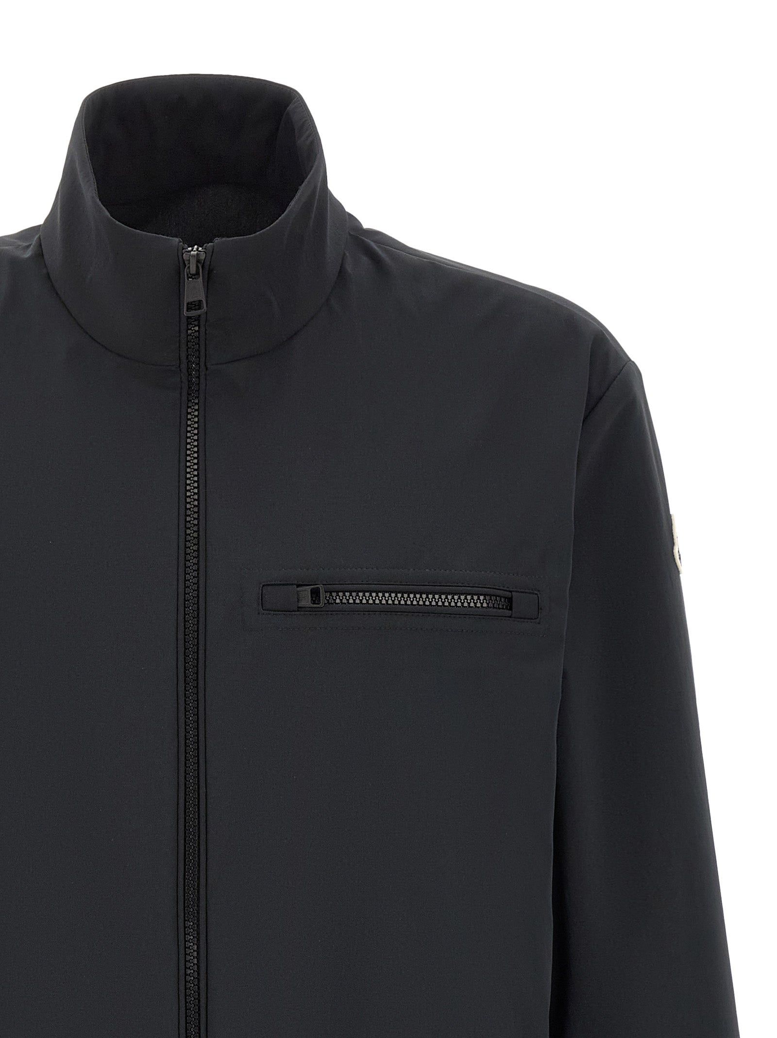 Moncler Black Polyester Shell Jacket Moncler