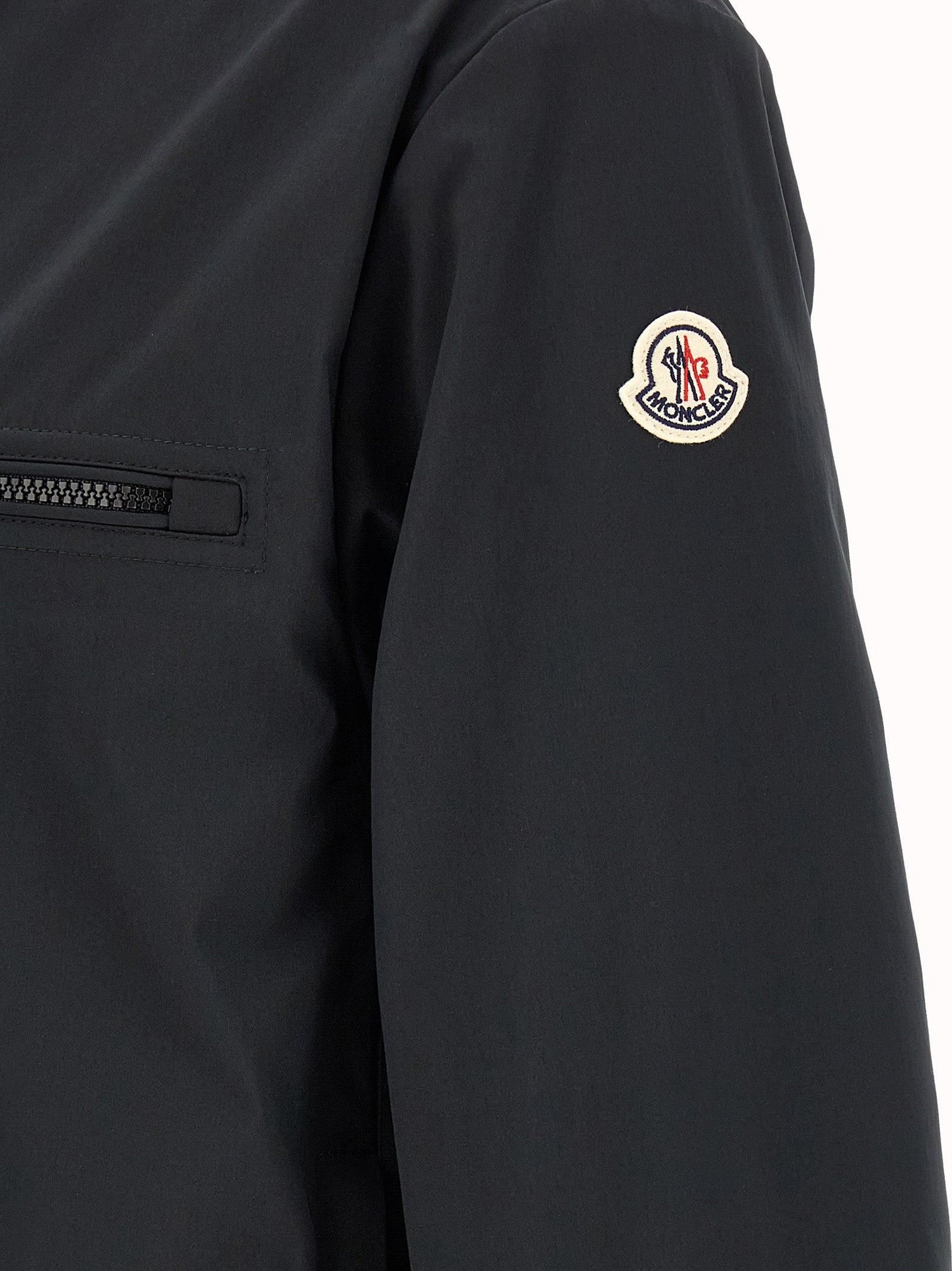 Moncler Black Polyester Shell Jacket Moncler