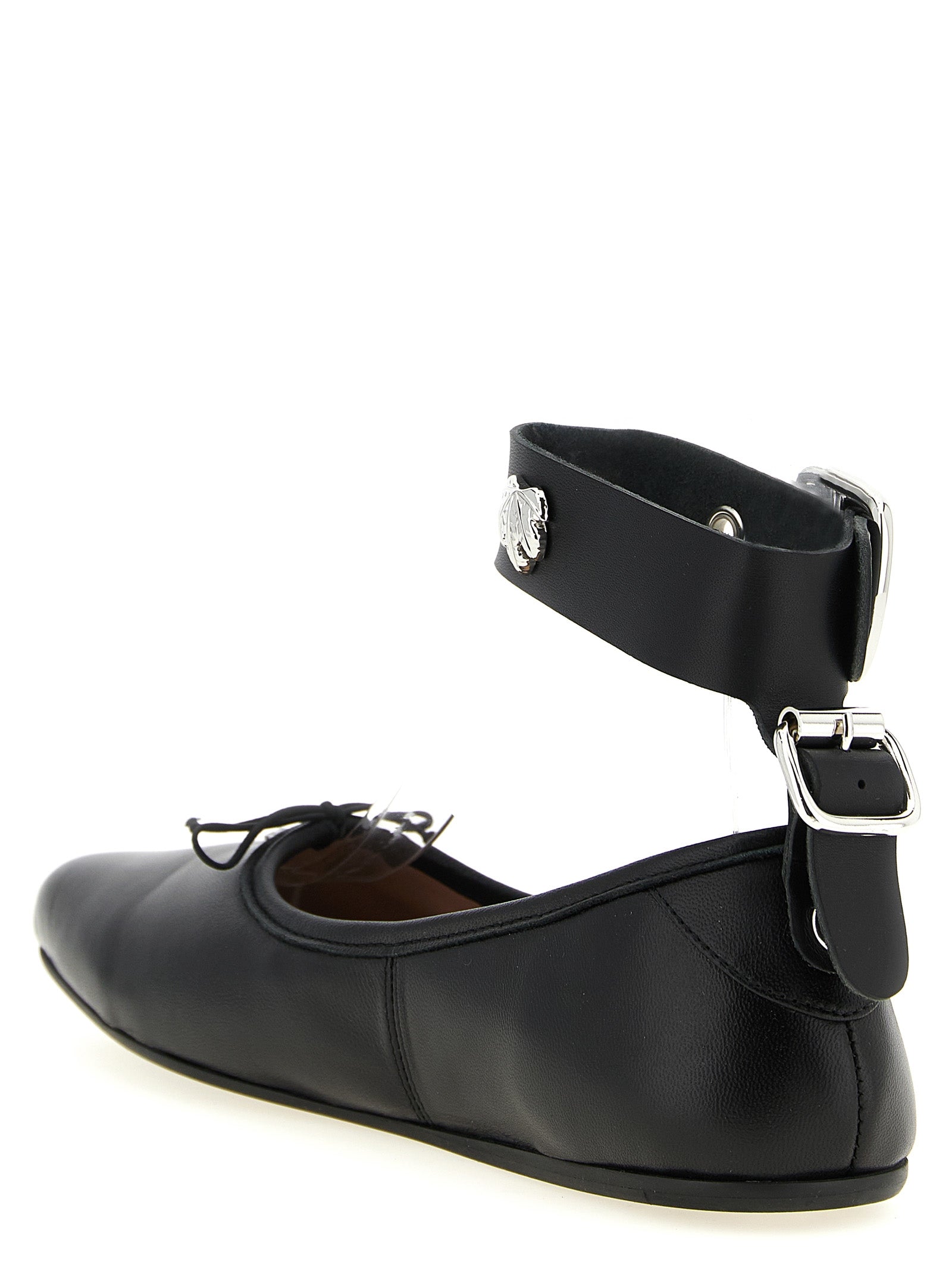 Vivienne Westwood Black Lamb Leather Ballet Flats Vivienne Westwood