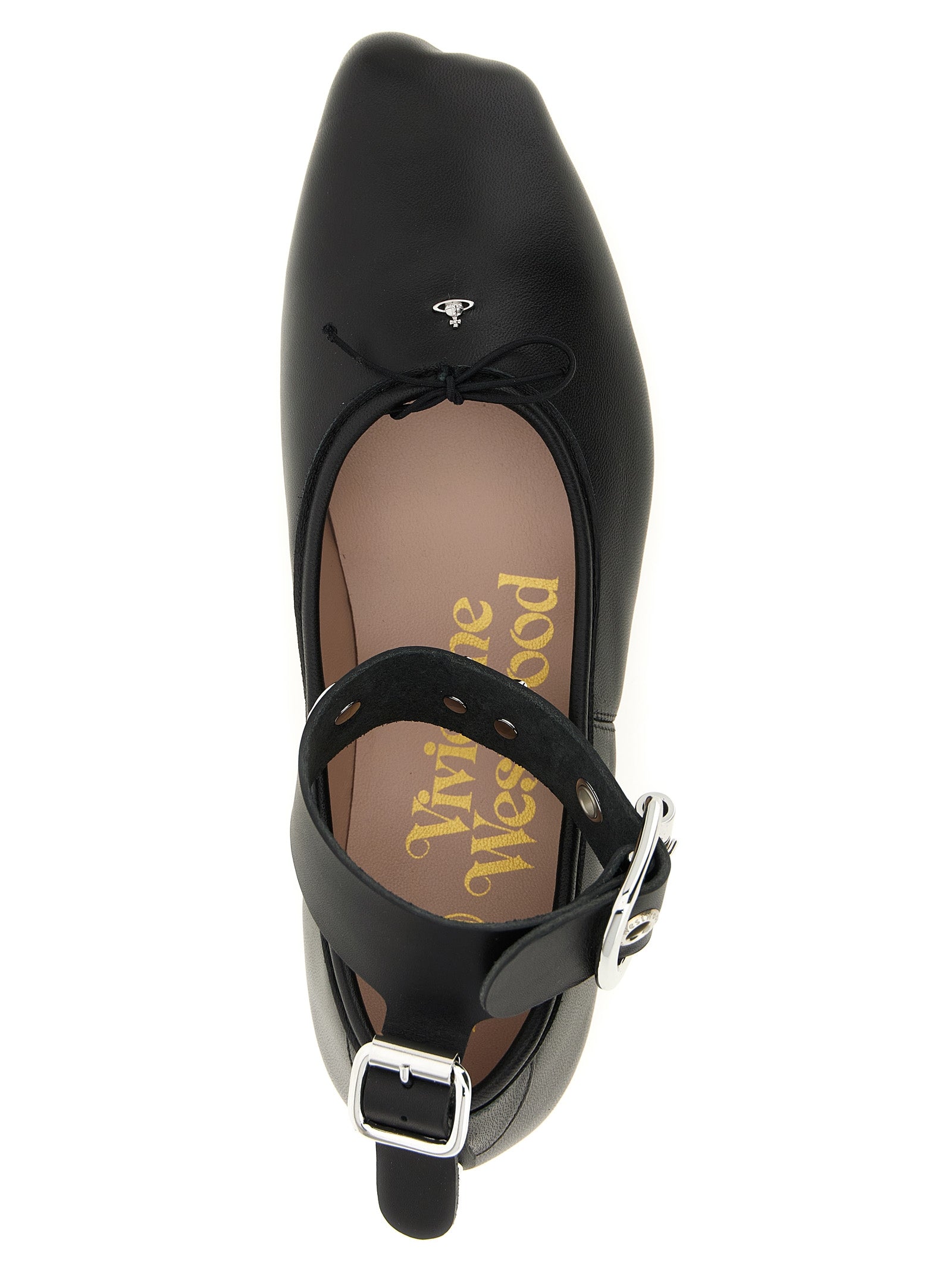Vivienne Westwood Black Lamb Leather Ballet Flats Vivienne Westwood