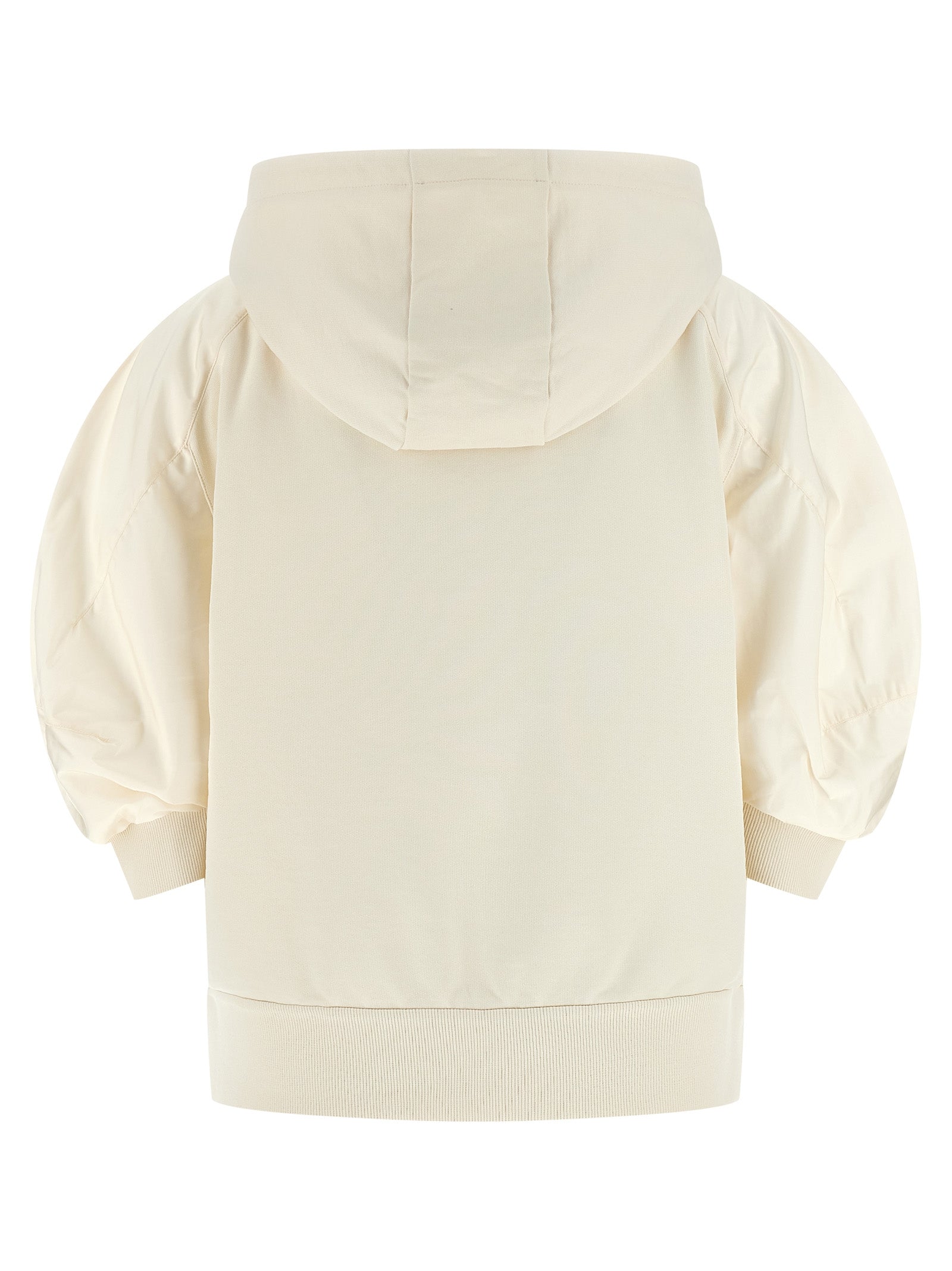 Moncler White Cotton Hoodie Moncler
