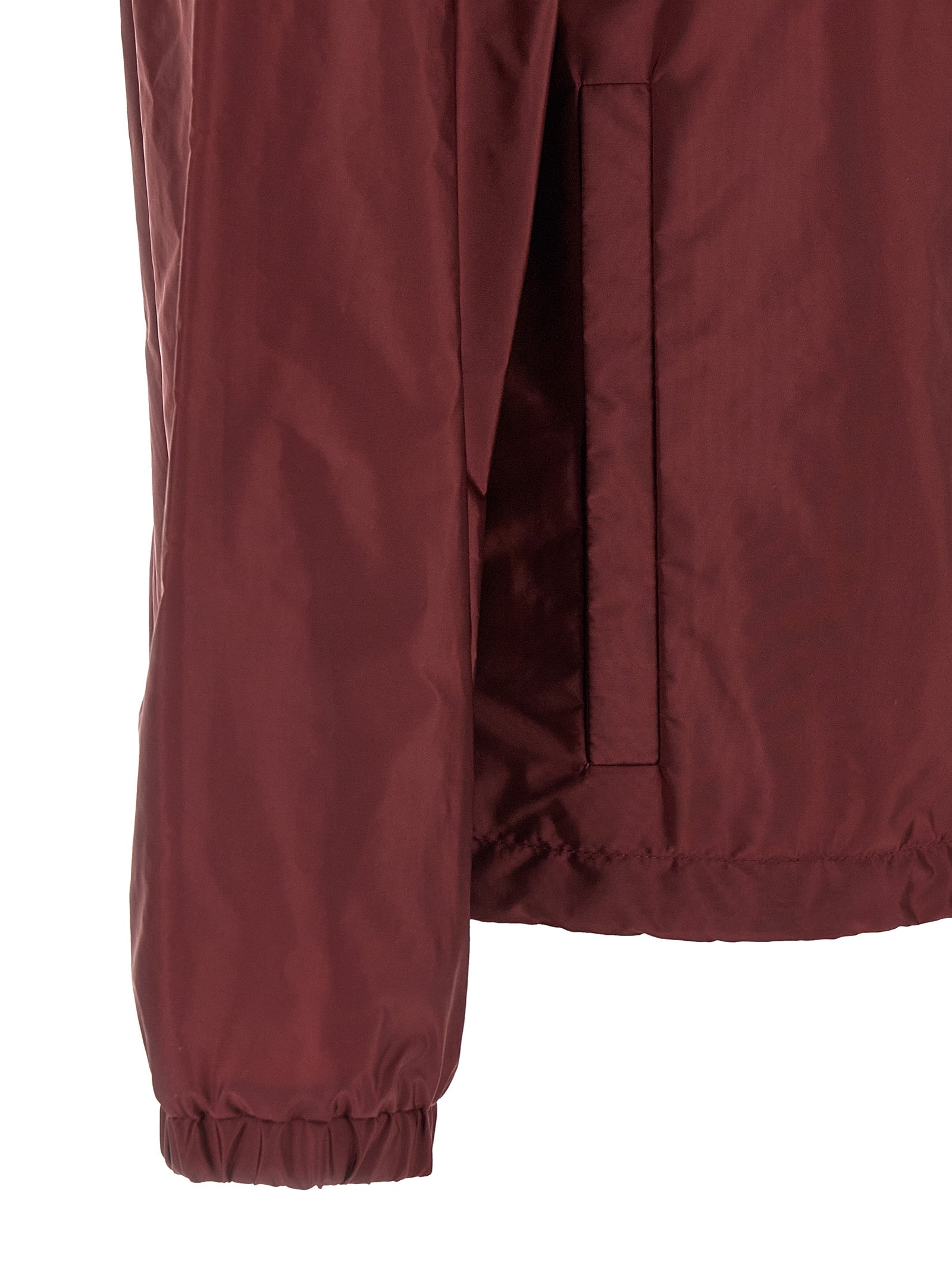 Moncler Bordeaux Polyamide Shell Jacket Moncler