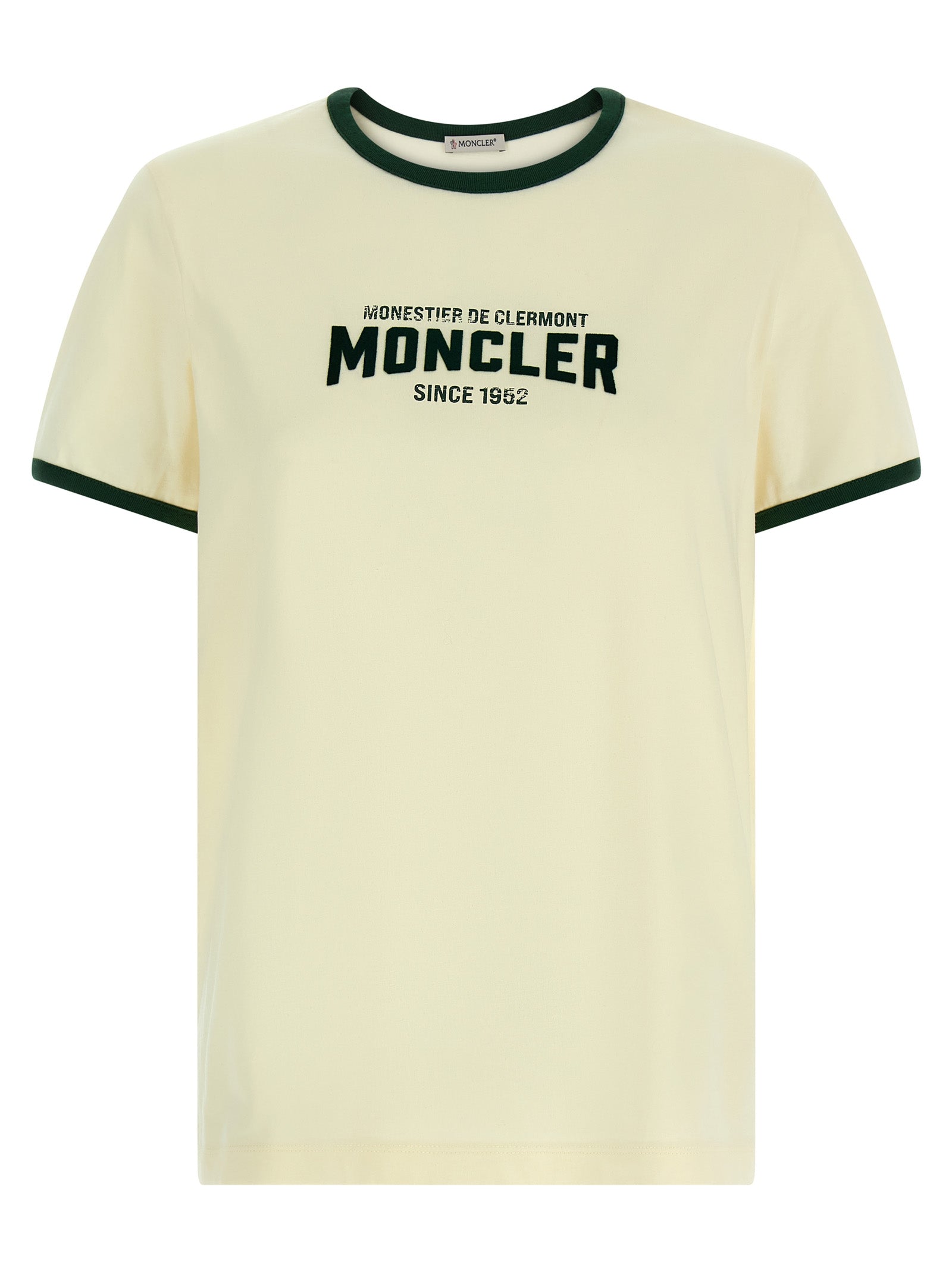 Moncler Beige Cotton T-Shirt Moncler