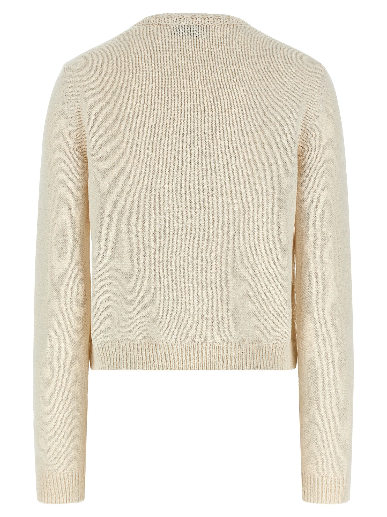 Moncler Beige Cotton Cardigan Moncler