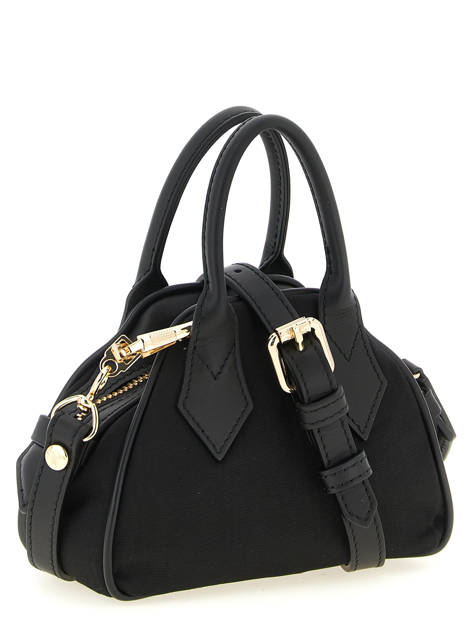 Vivienne Westwood Black Viscose Handbag Vivienne Westwood