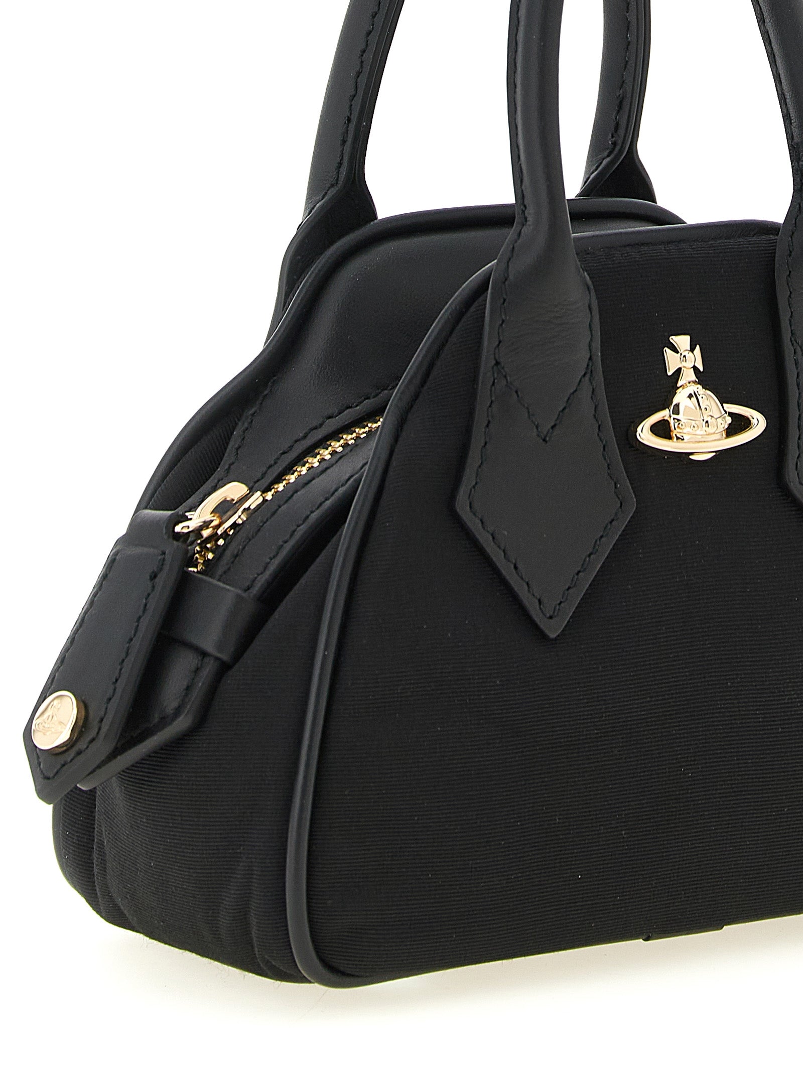 Vivienne Westwood Black Viscose Handbag Vivienne Westwood