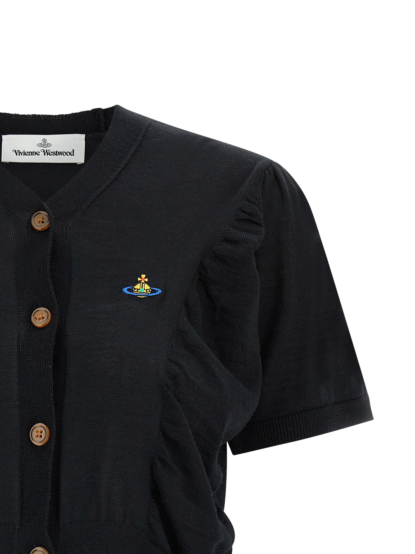 Vivienne Westwood Black Wool Cardigan Vivienne Westwood