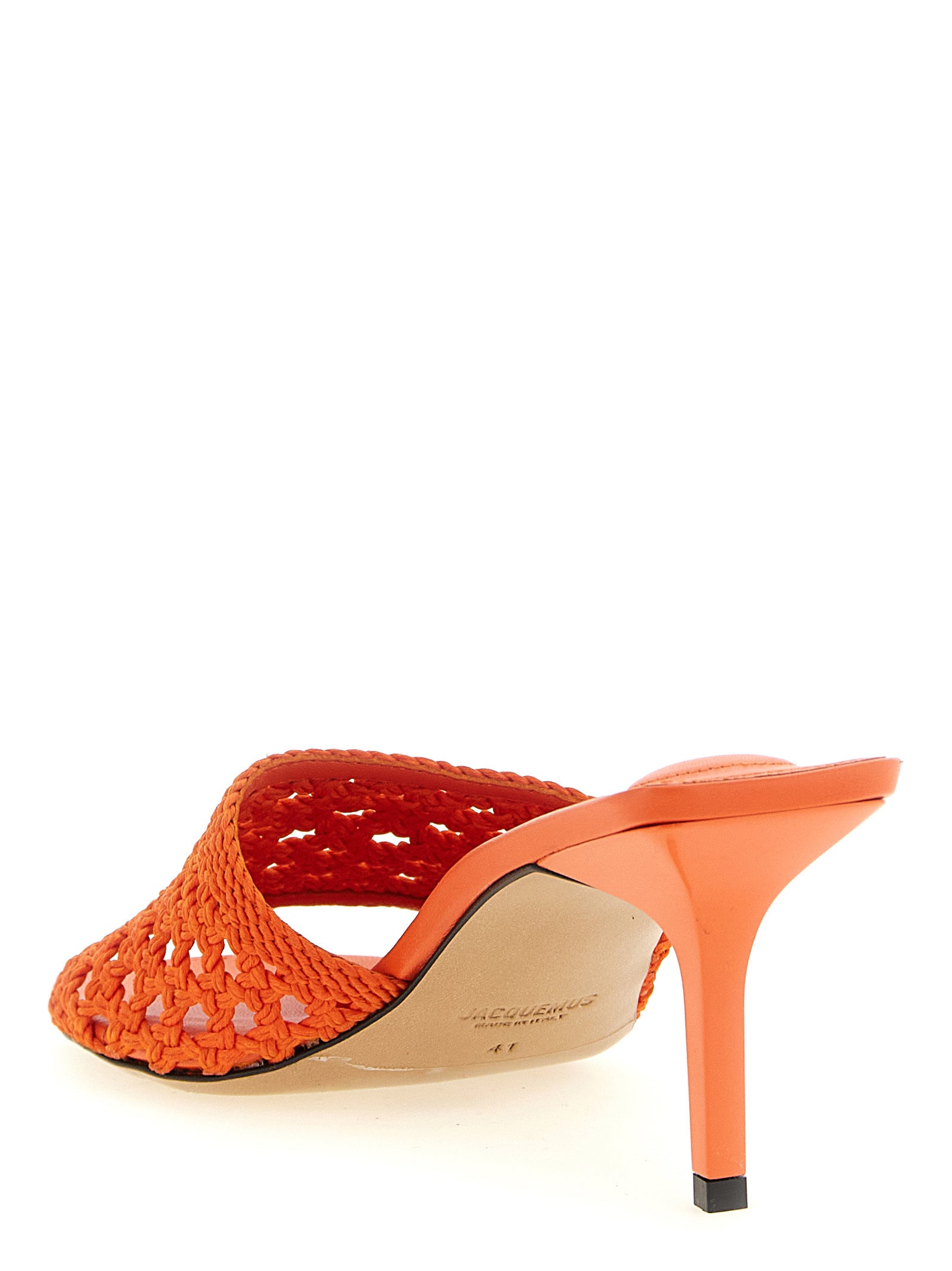 Jacquemus Orange Polyester Platform Sandals Jacquemus