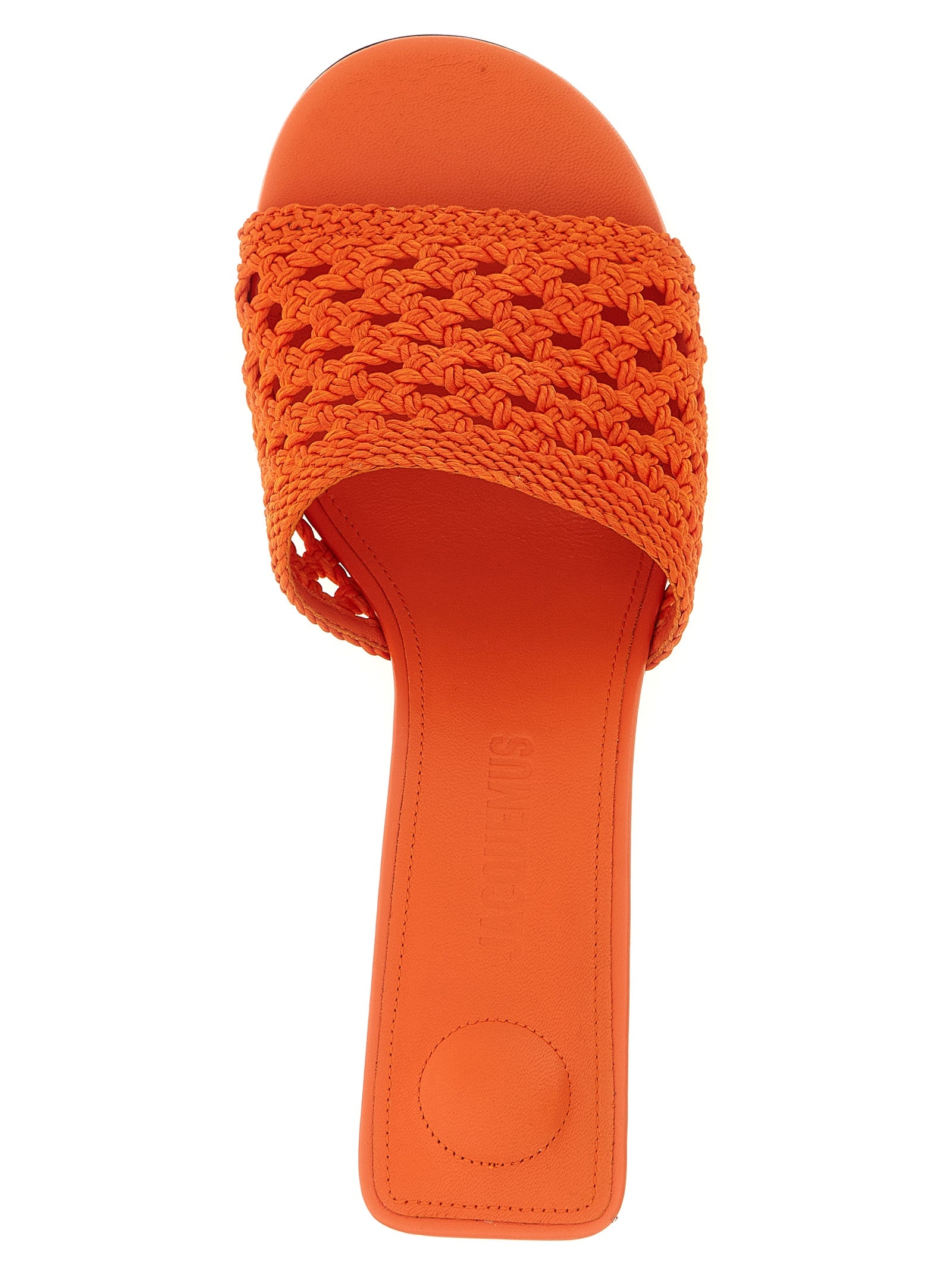 Jacquemus Orange Polyester Platform Sandals Jacquemus