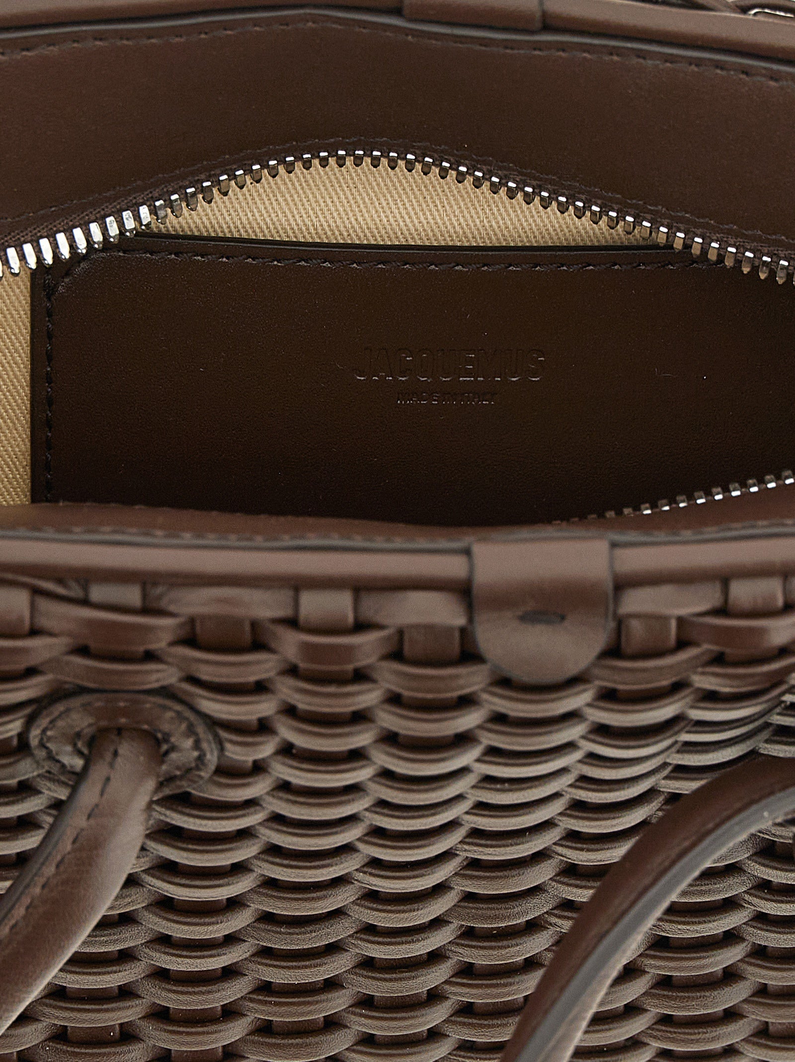 Jacquemus Brown Cotton Handbag Jacquemus