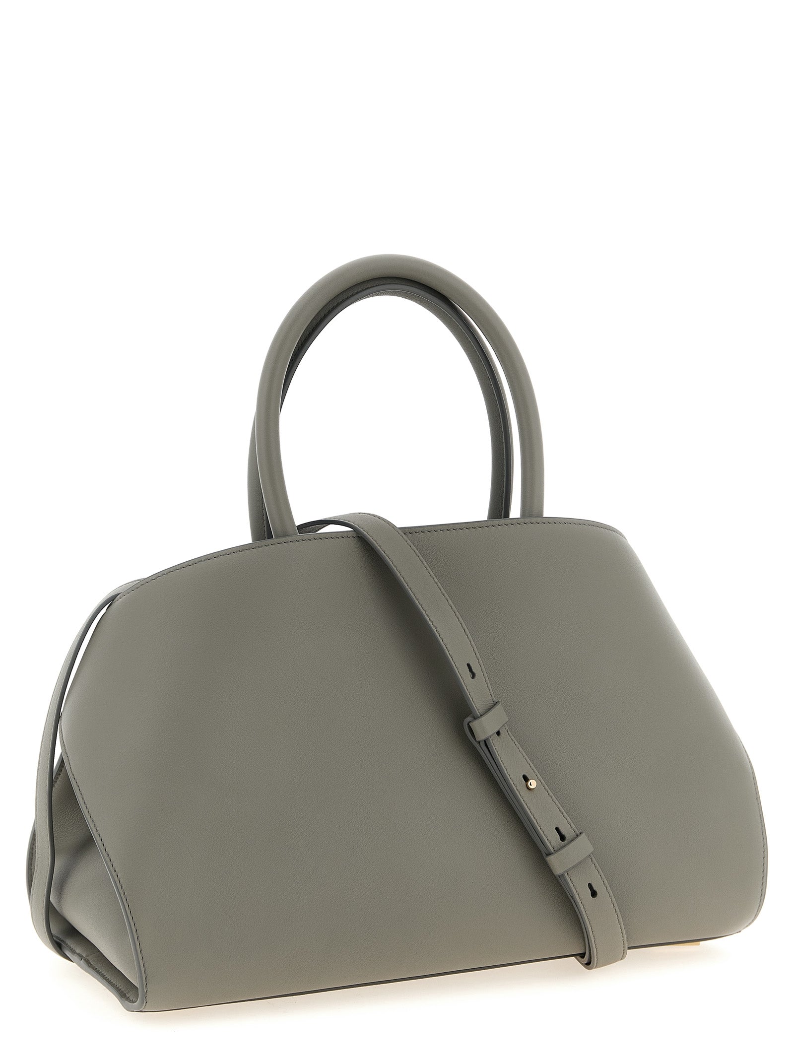 Ferragamo Gray Calfskin Handbag Ferragamo