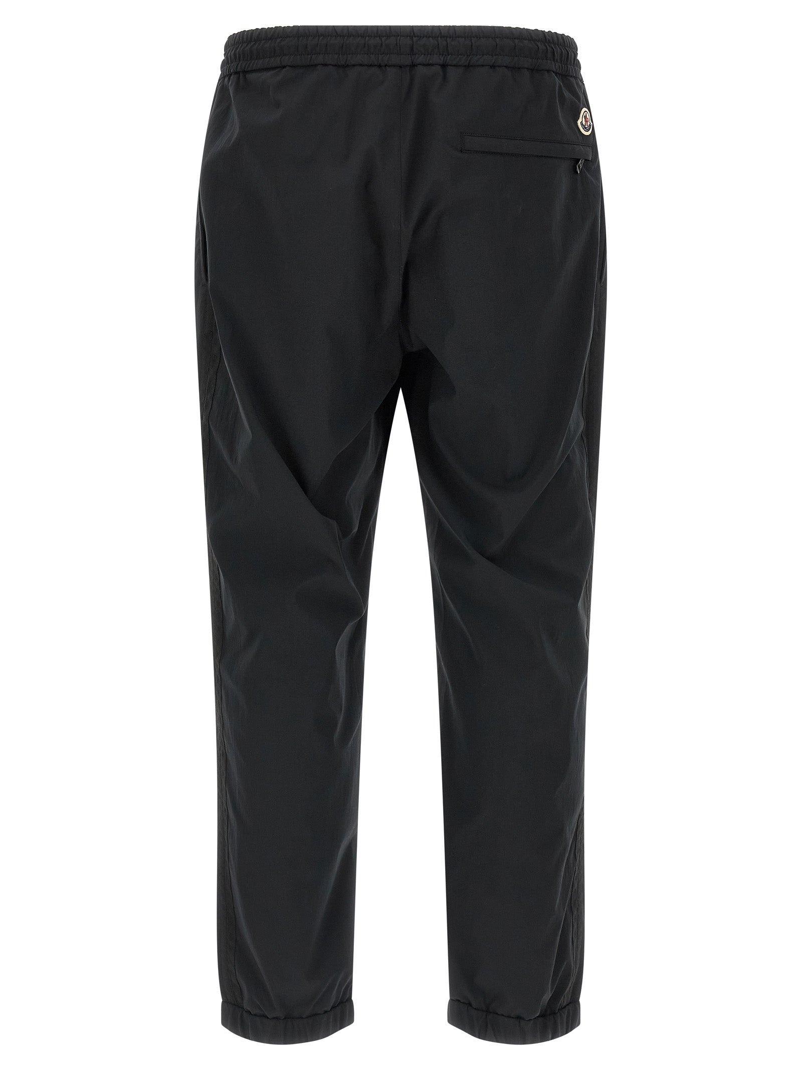 Moncler Black Polyester Joggers (Workout Pants) Moncler
