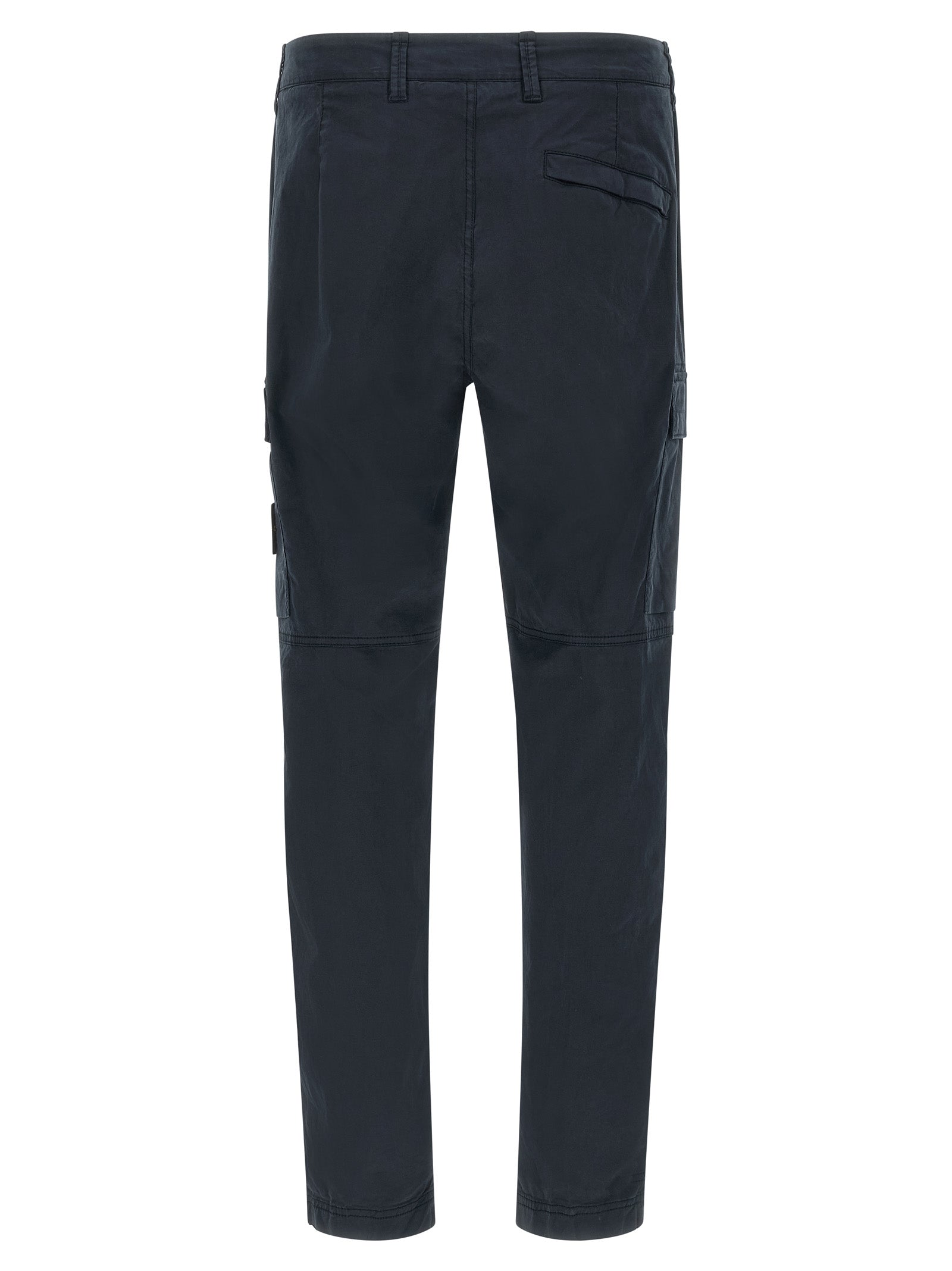 Stone Island Blue Cotton Cargo Pants Stone Island