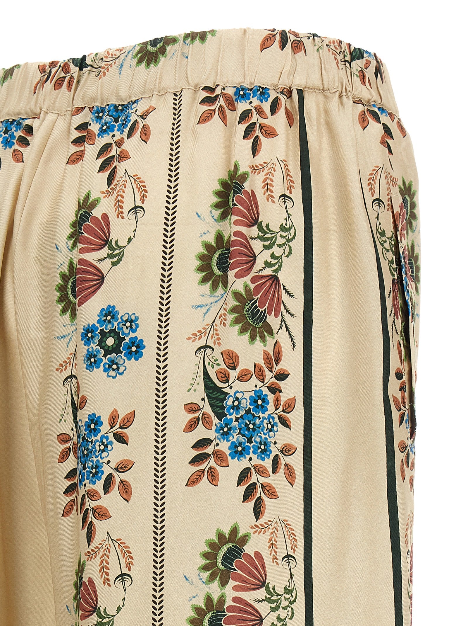 Max Mara Beige Silk Casual Pants