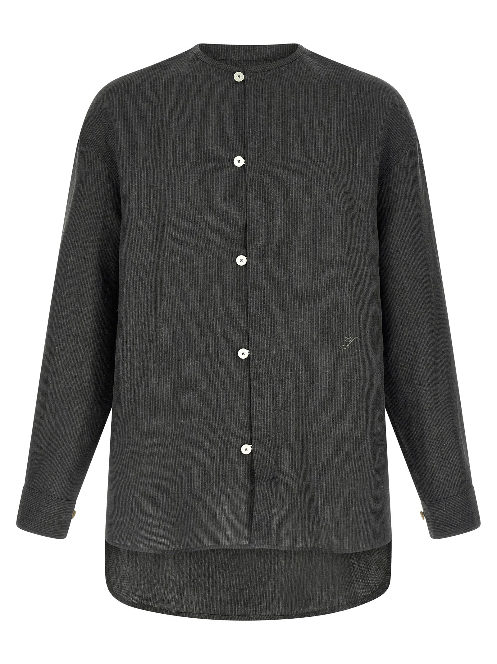 Jacquemus Gray Linen Blouse Jacquemus