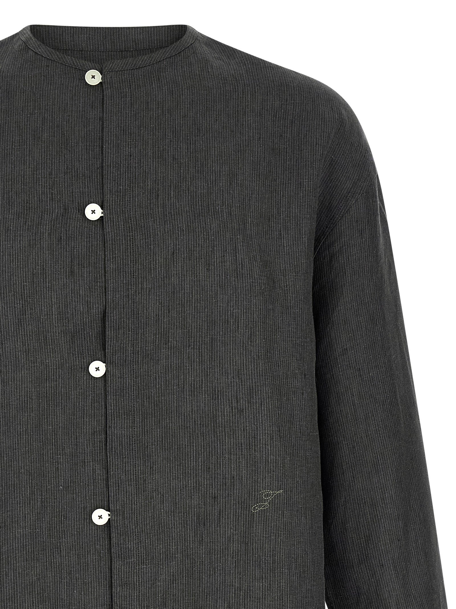 Jacquemus Gray Linen Blouse Jacquemus