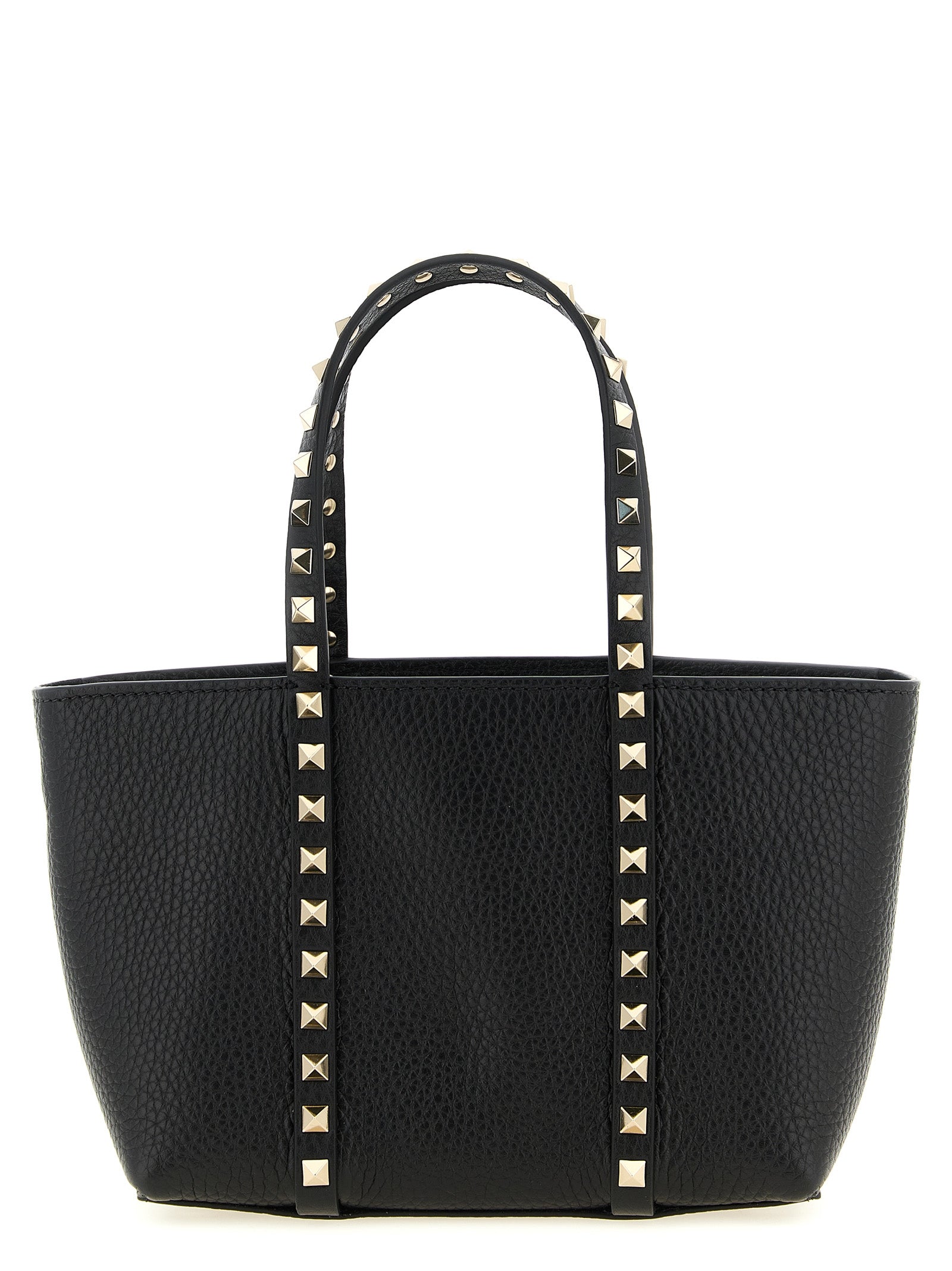Valentino Garavani Black Calfskin Tote Bag Valentino Garavani
