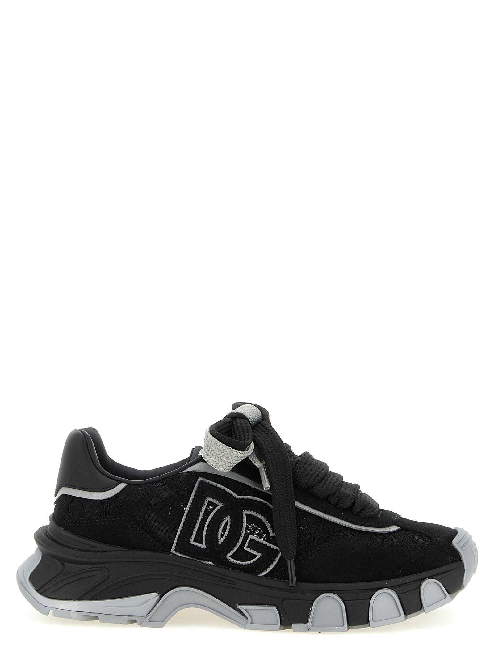 Dolce & Gabbana Black Polyamide Athletic Sneakers Dolce & Gabbana