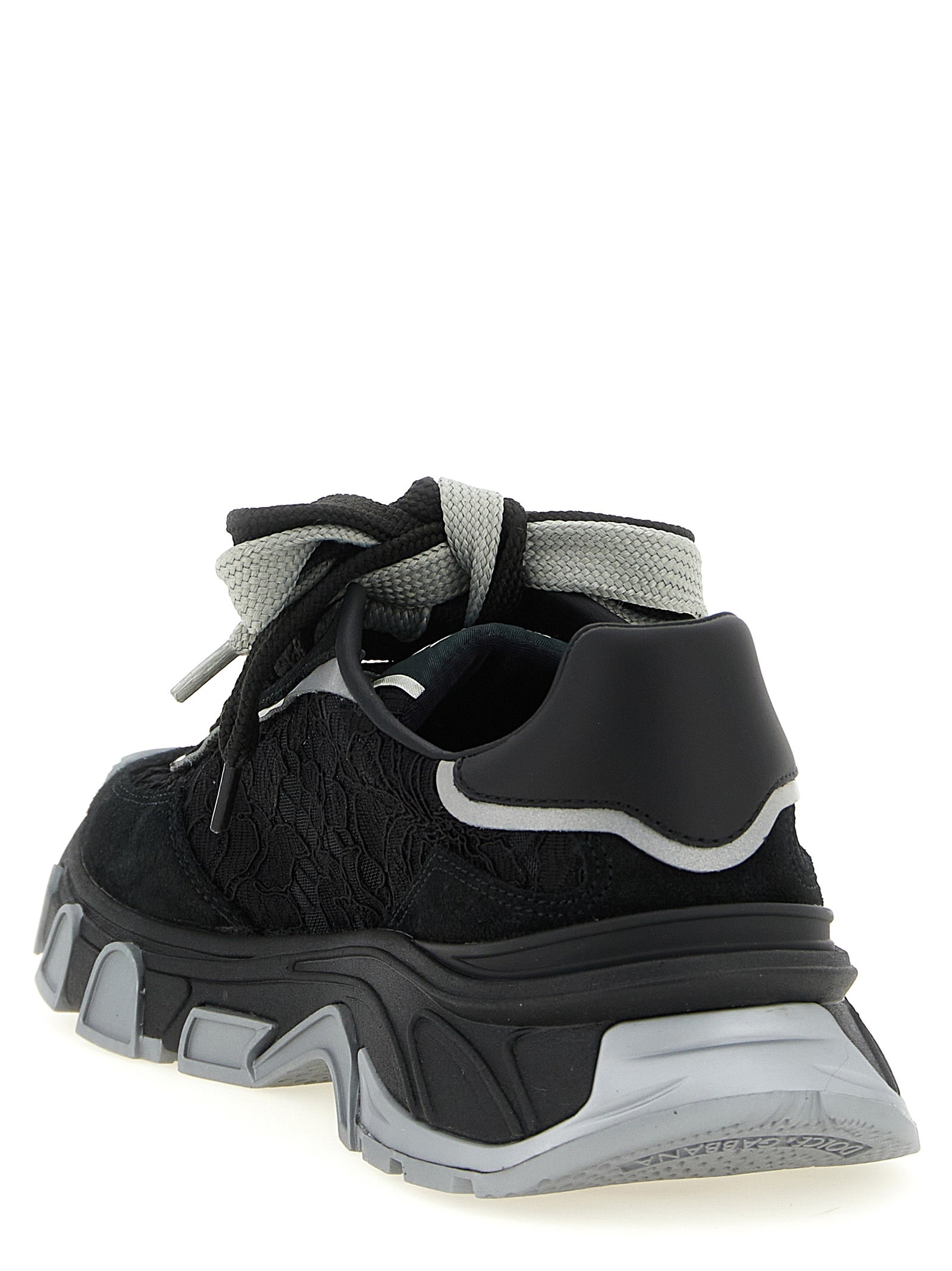 Dolce & Gabbana Black Polyamide Athletic Sneakers Dolce & Gabbana