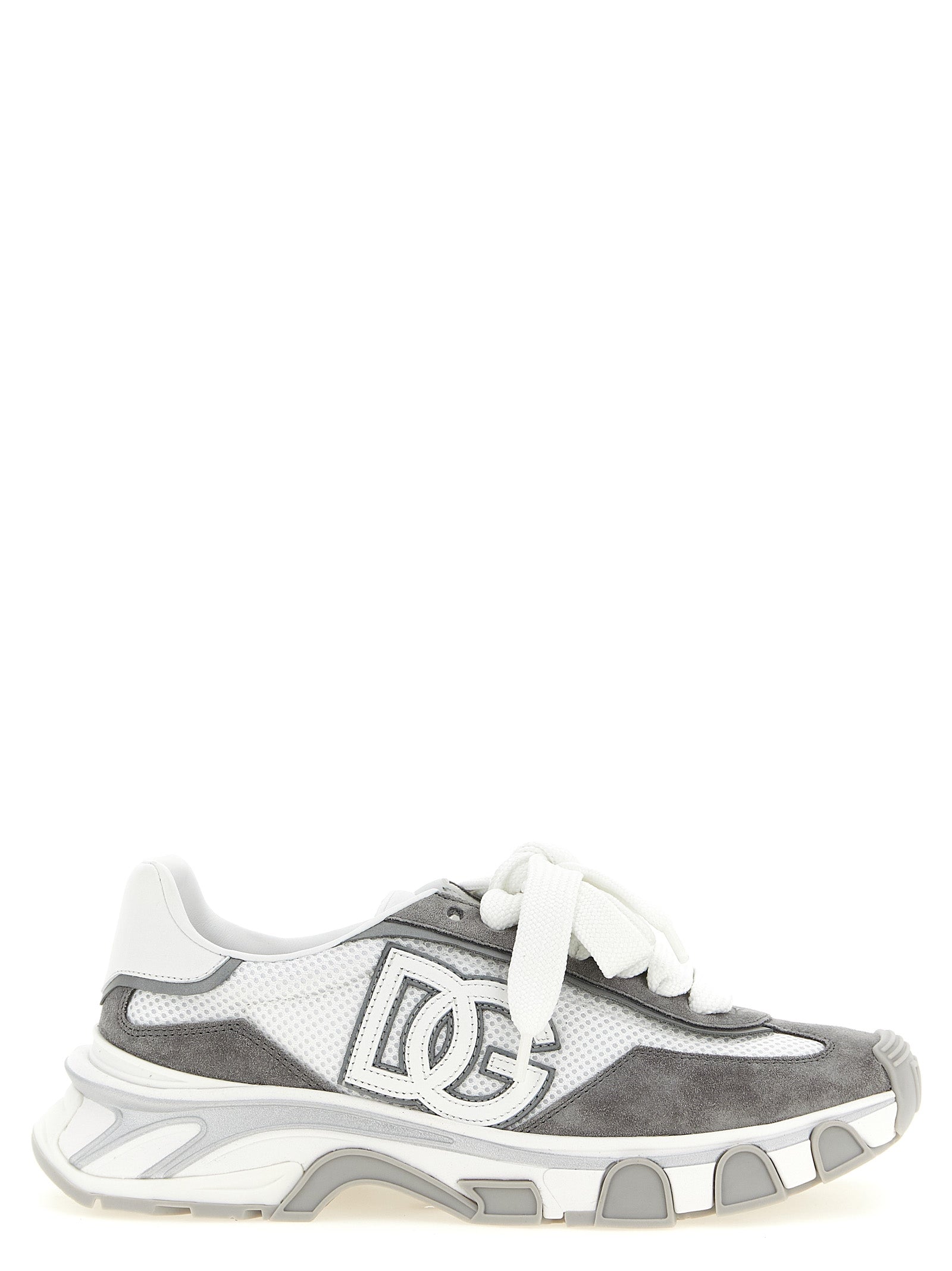 Dolce & Gabbana Gray Polyester Athletic Sneakers Dolce & Gabbana